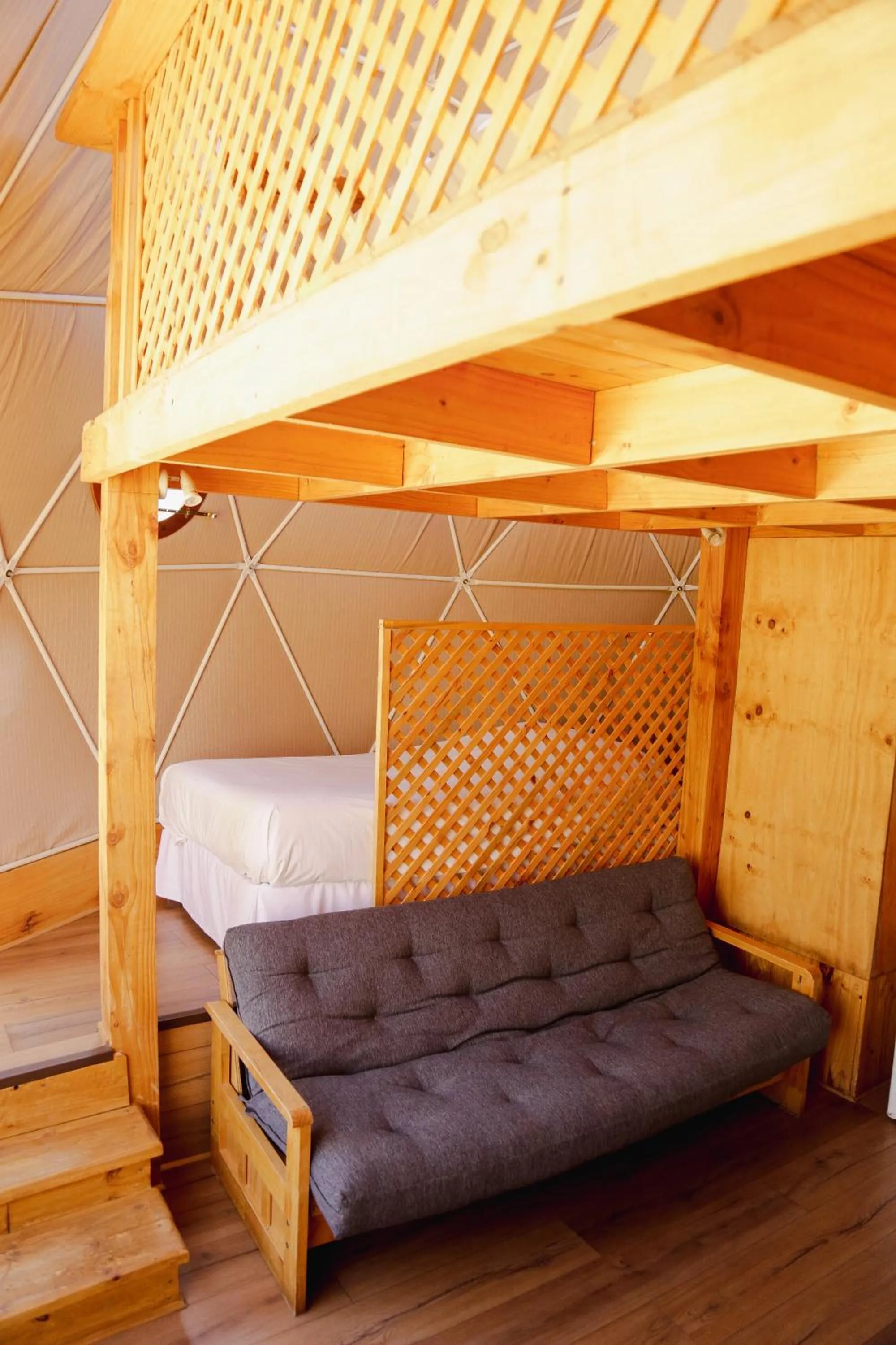 Bed in Milodge Elqui Domos