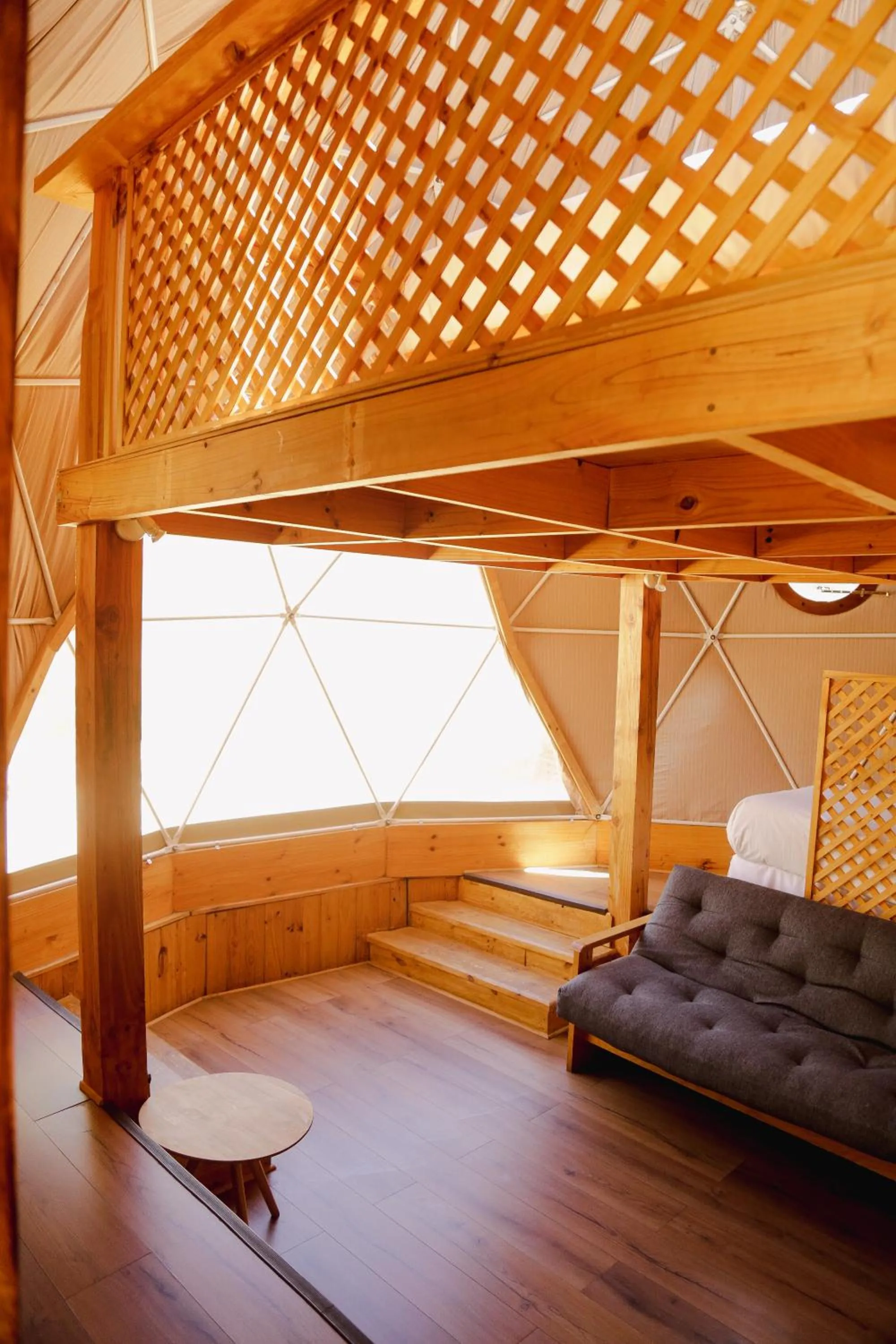 Bed in Milodge Elqui Domos