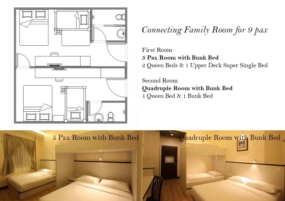 Bed in Shamrock Guest House II Bed in Shamrock Guest House II