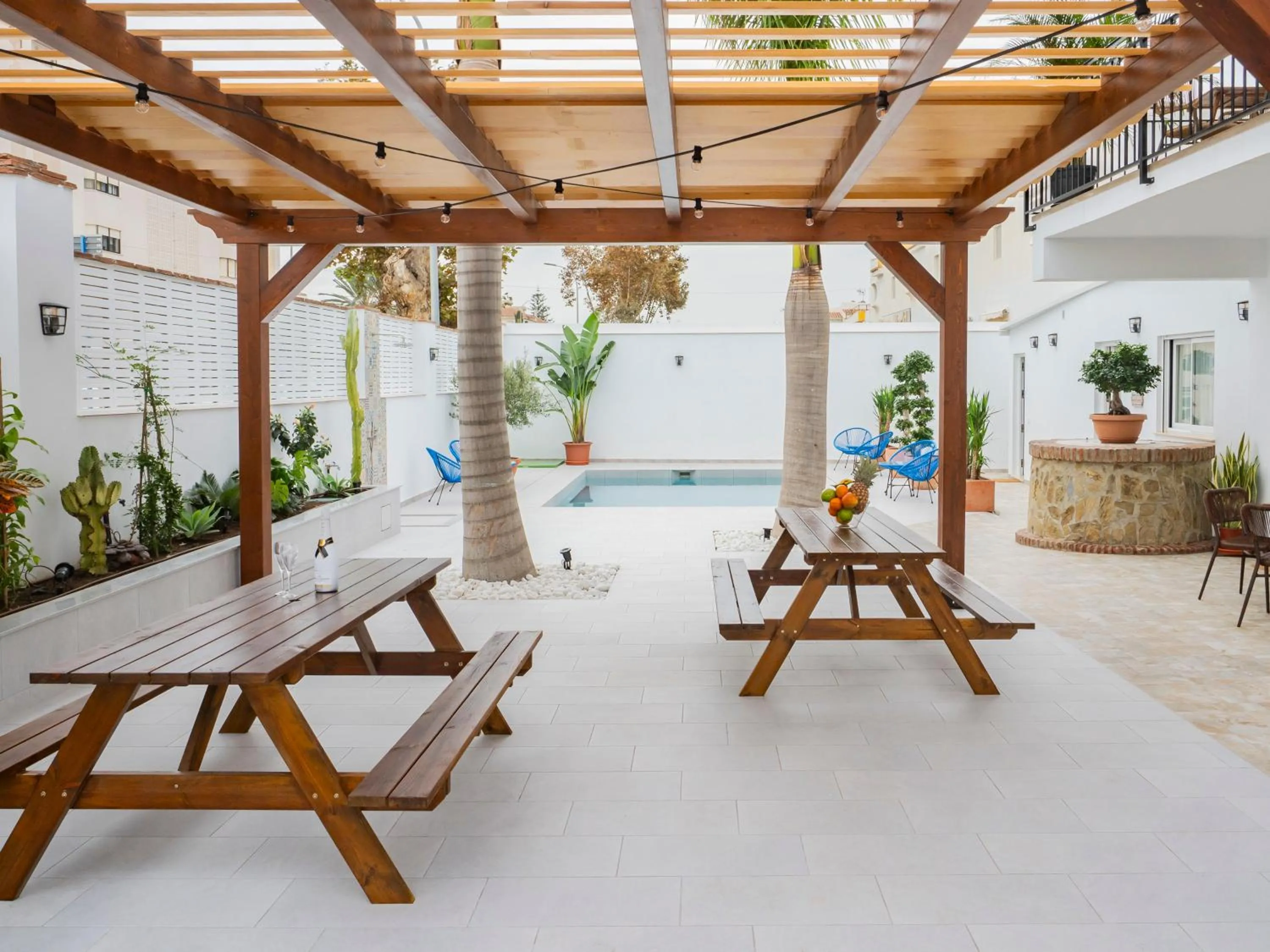 Pool view in Complejo La Palapa