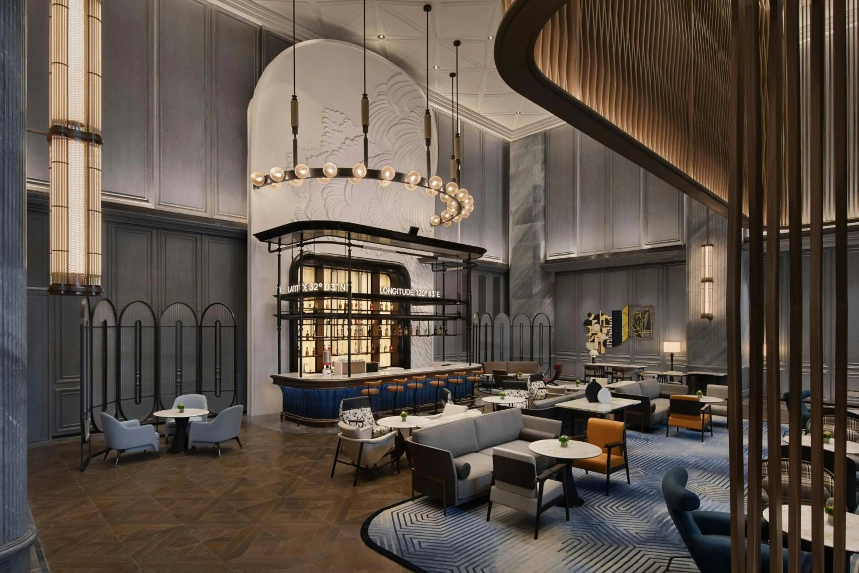 Lounge or bar in Le Meridien Nantong