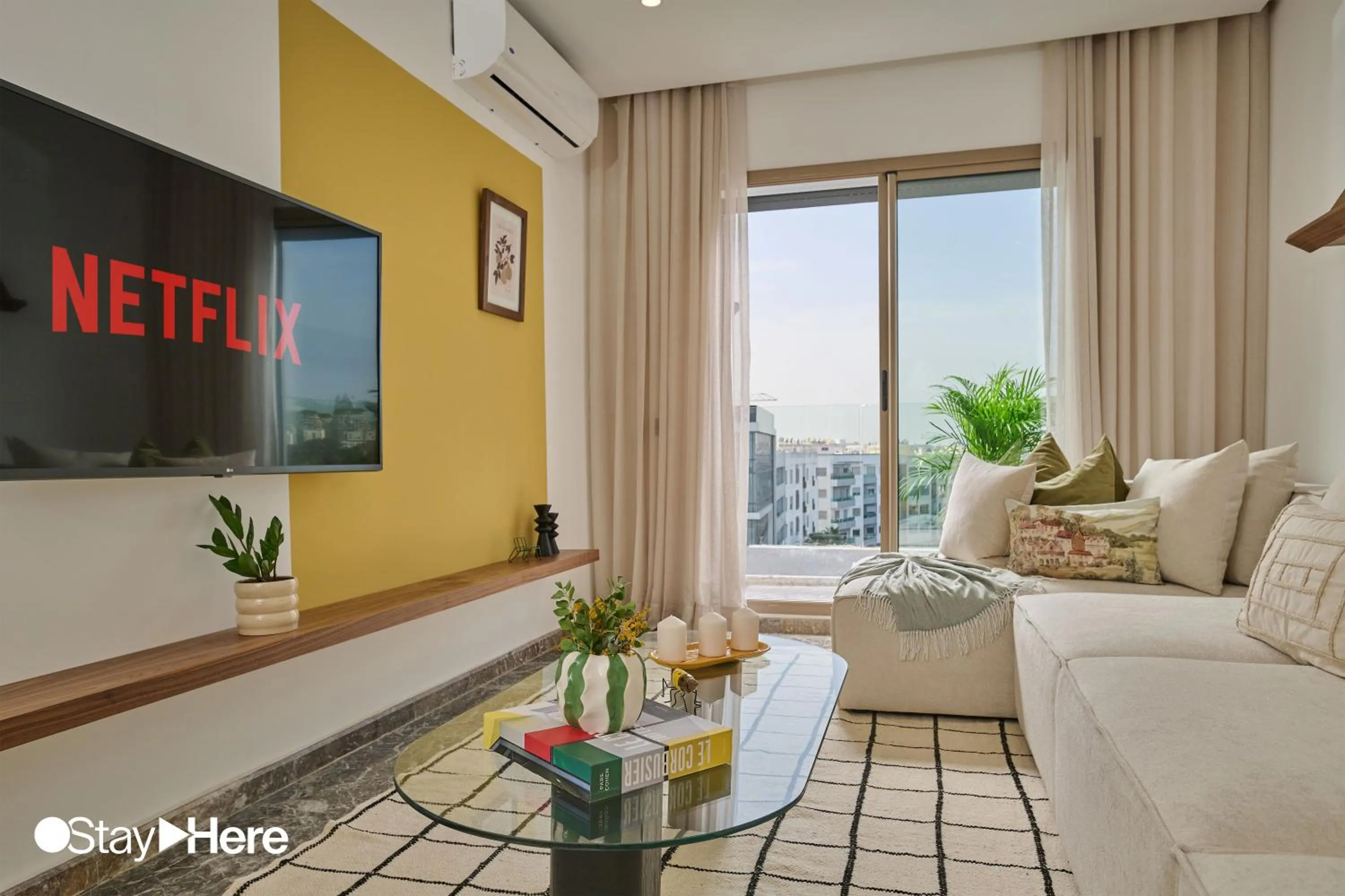 Living room in StayHere Casablanca - Oasis - Premium Residence