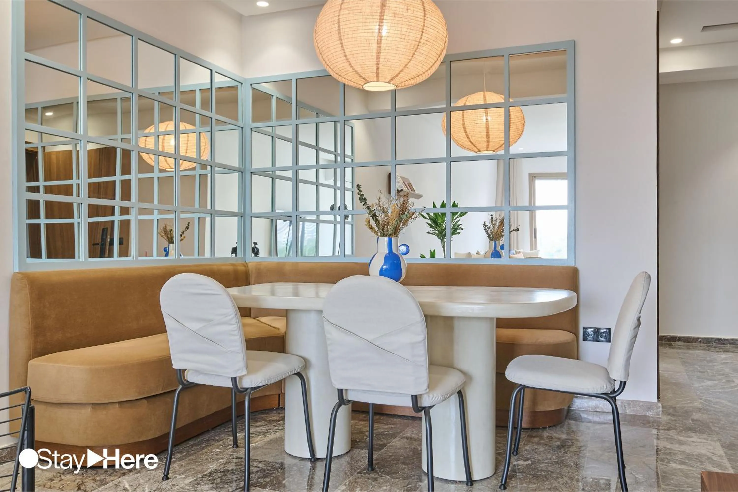 Living room in StayHere Casablanca - Oasis - Premium Residence