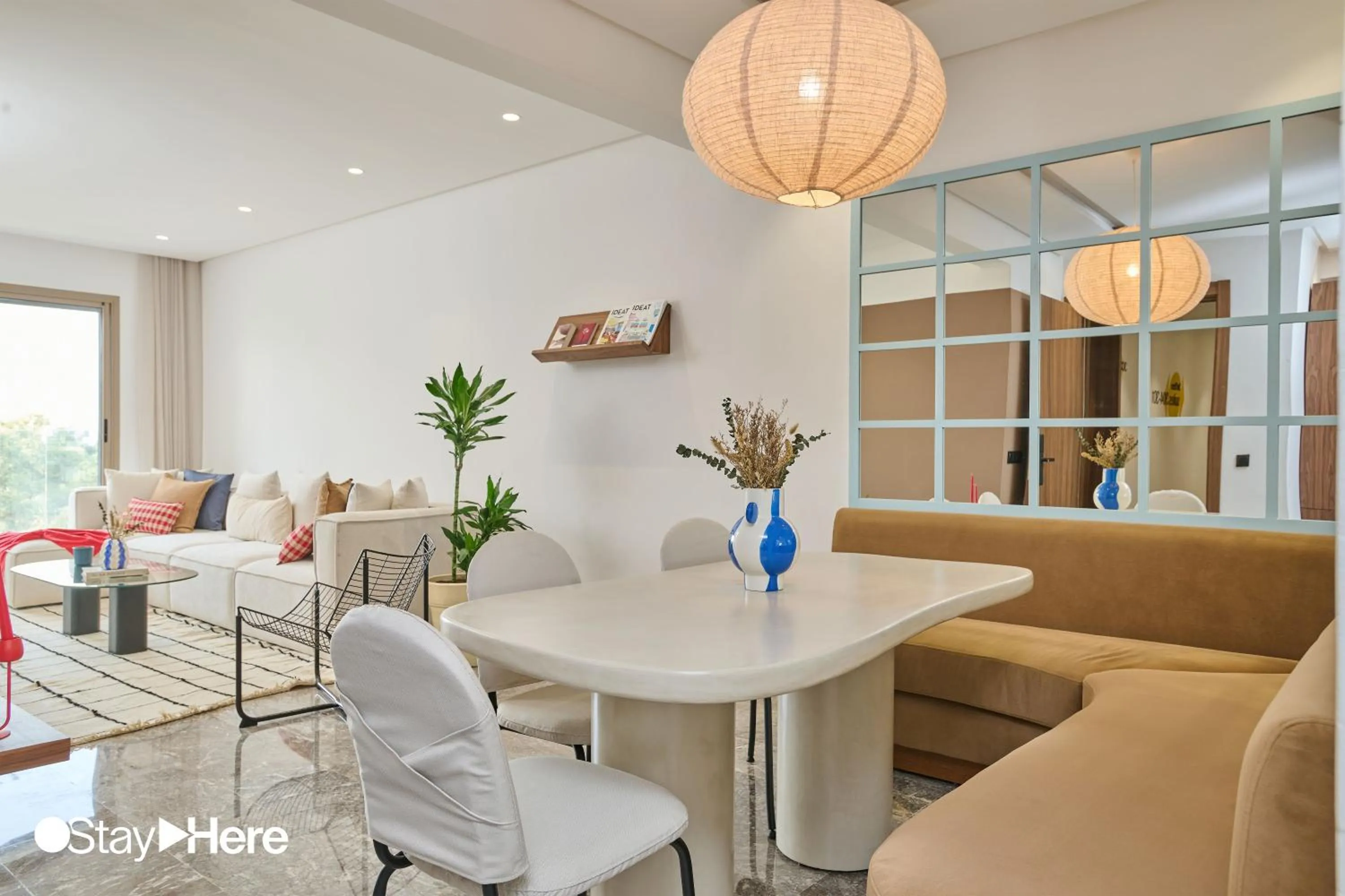 Living room in StayHere Casablanca - Oasis - Premium Residence