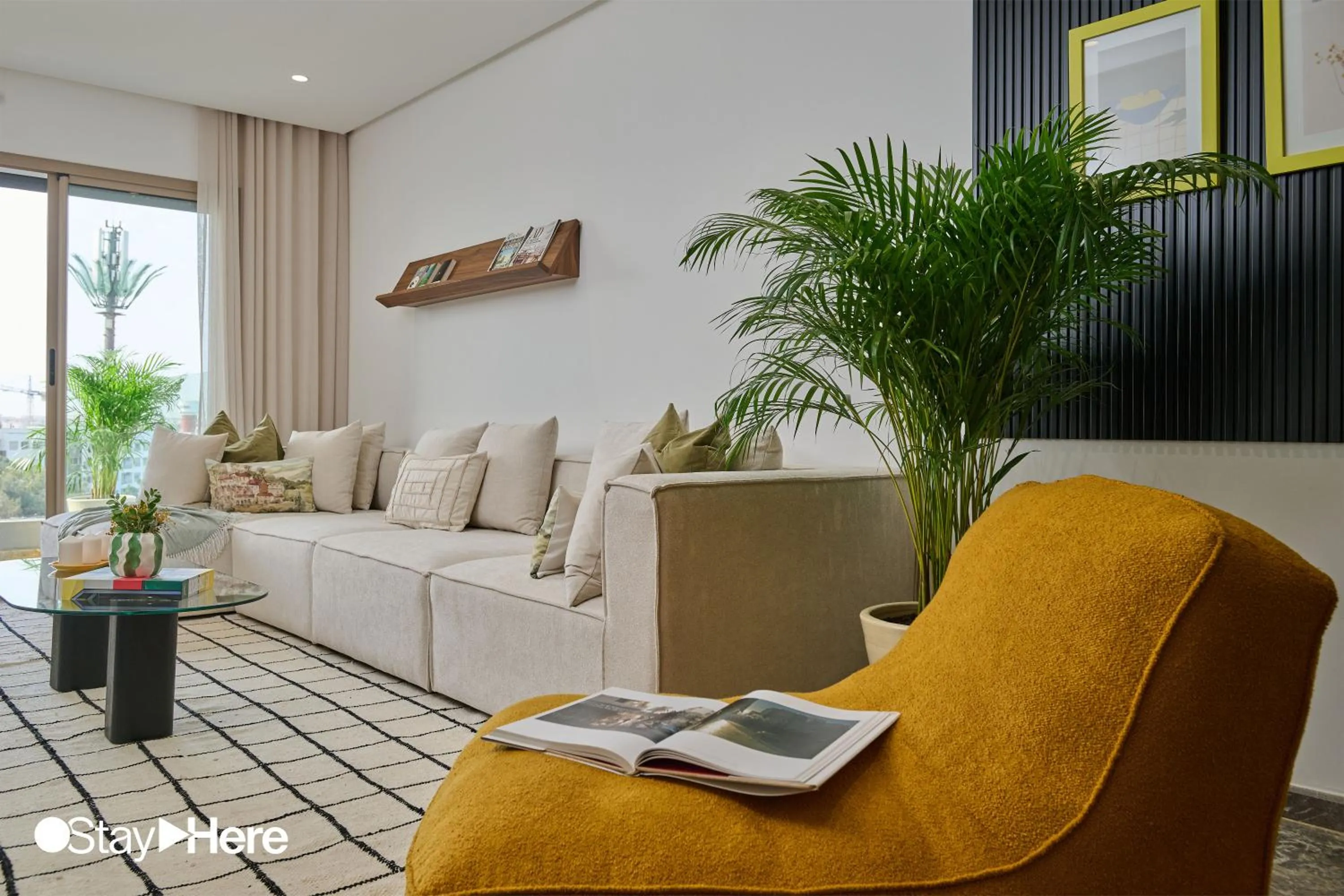 Living room in StayHere Casablanca - Oasis - Premium Residence