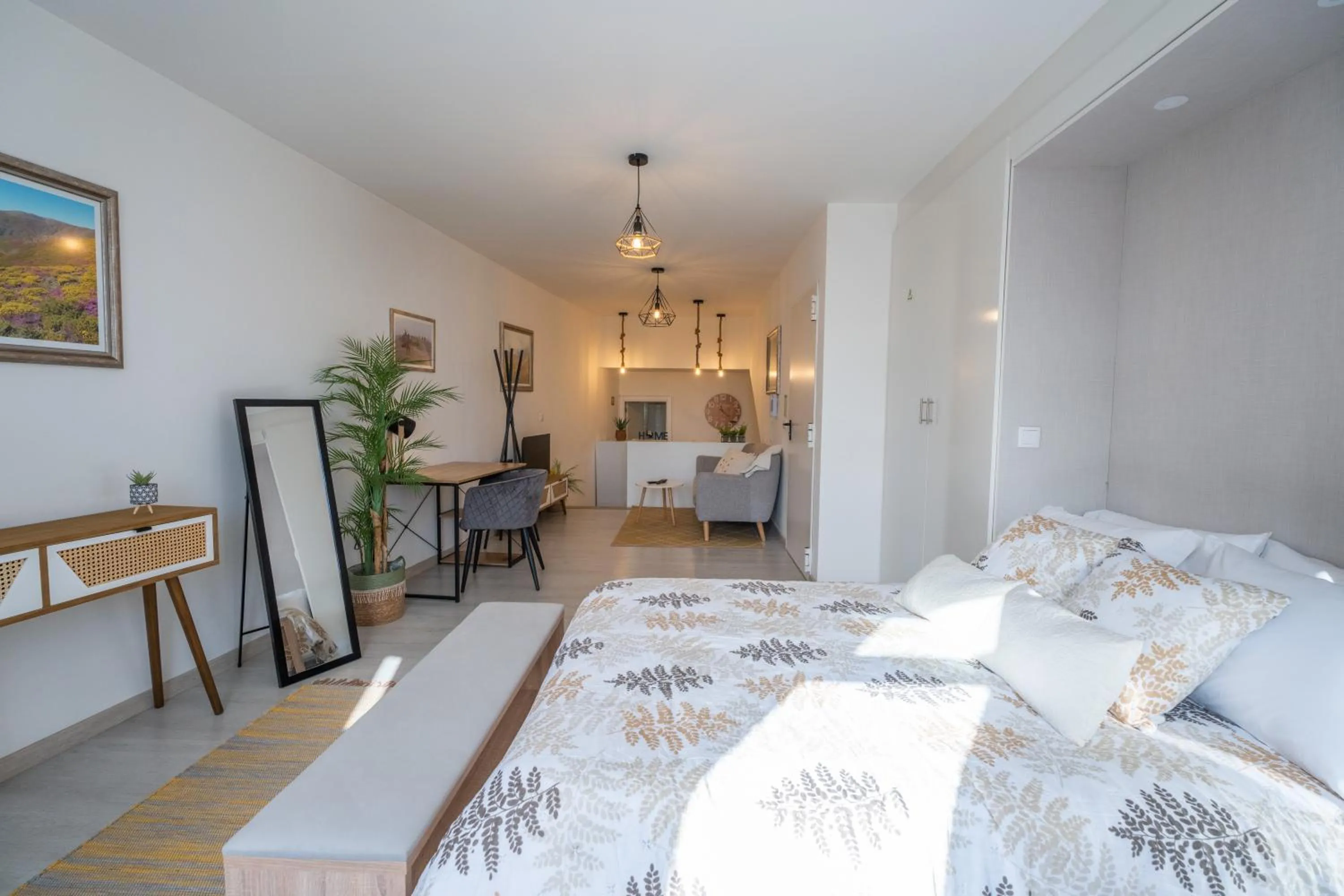 Bed in ApArtStudio