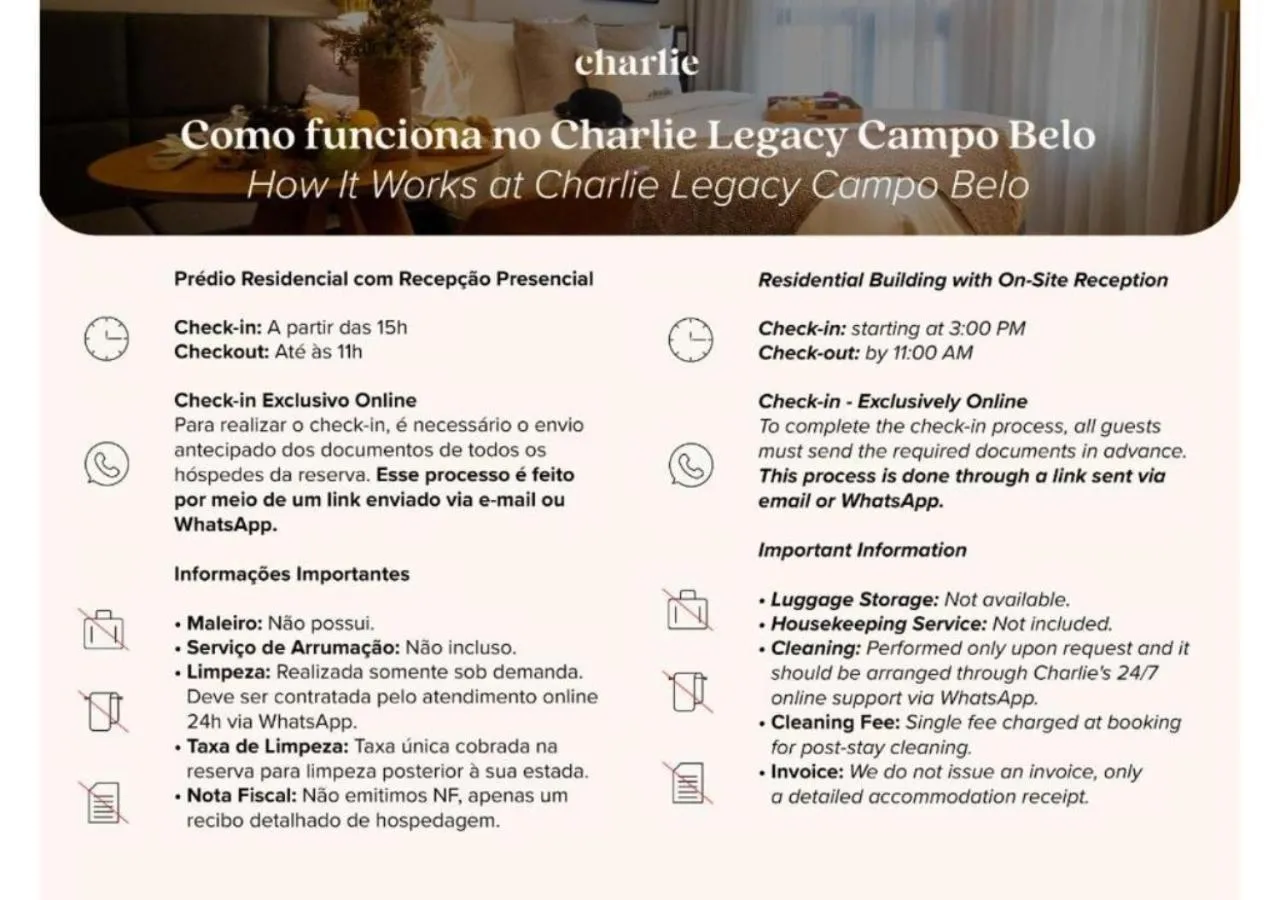 Text overlay in Charlie Legacy Campo Belo