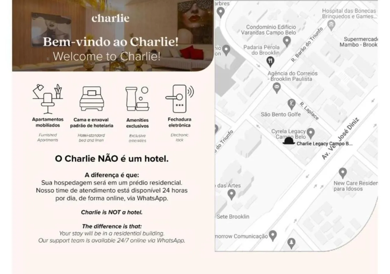 Text overlay in Charlie Legacy Campo Belo