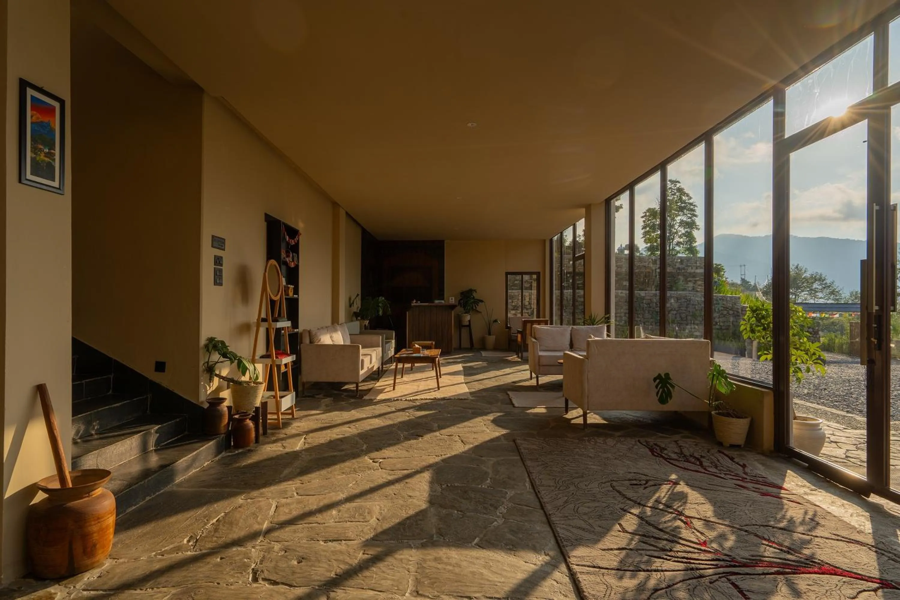 Living room in Nana Mountain Resort Mt Annapurna View