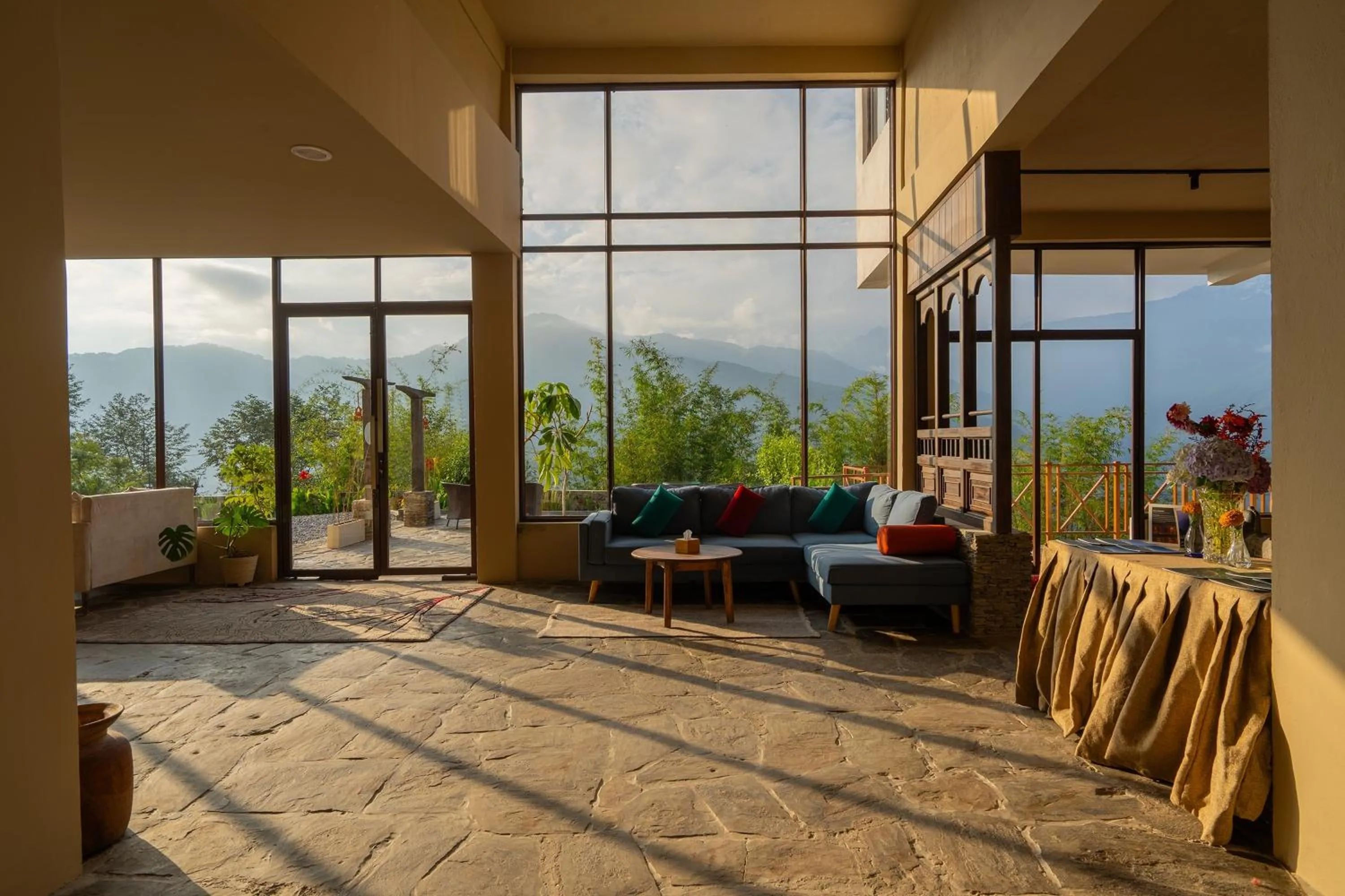 Living room in Nana Mountain Resort Mt Annapurna View