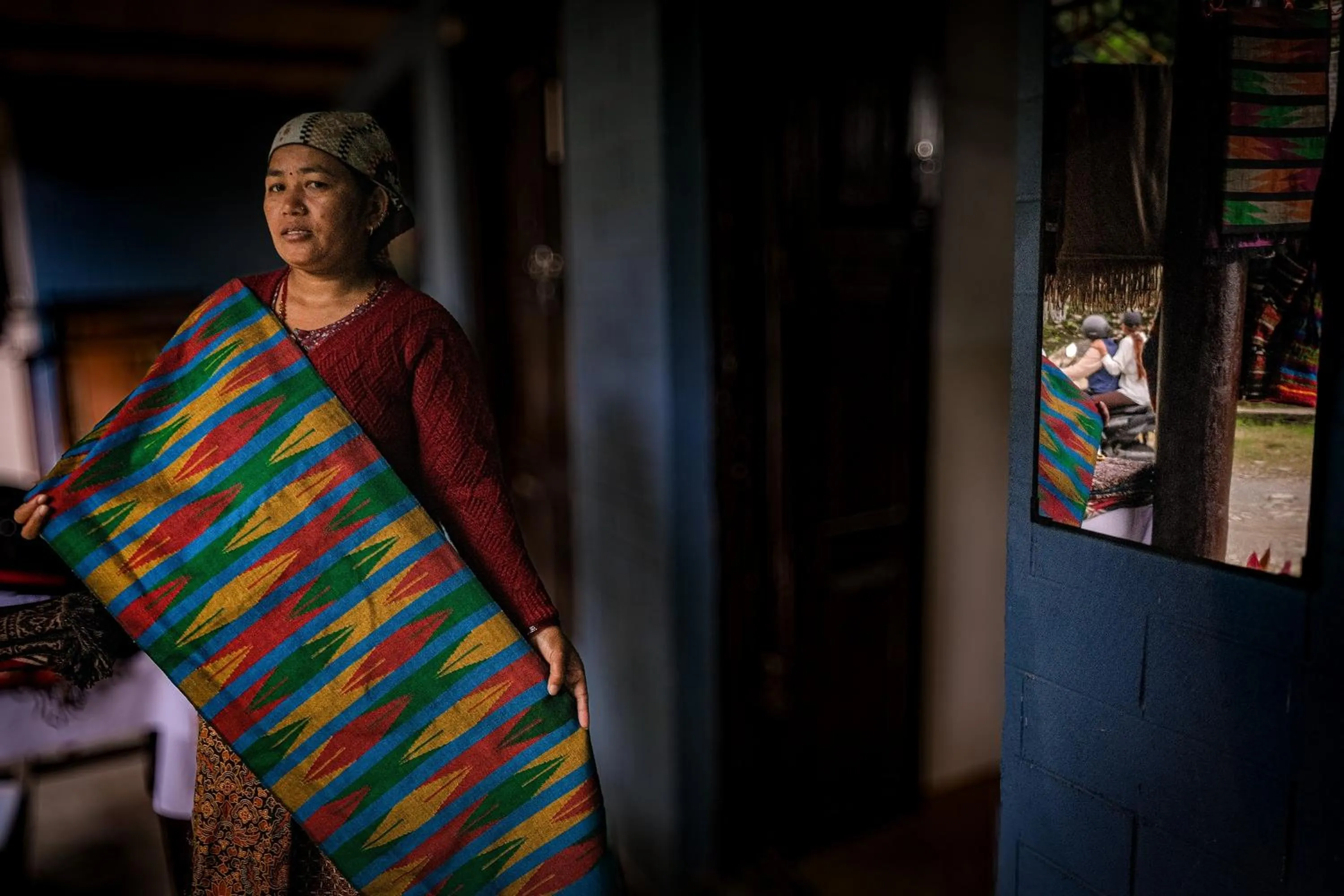 group of guests in Nana Mountain Resort Mt Annapurna View