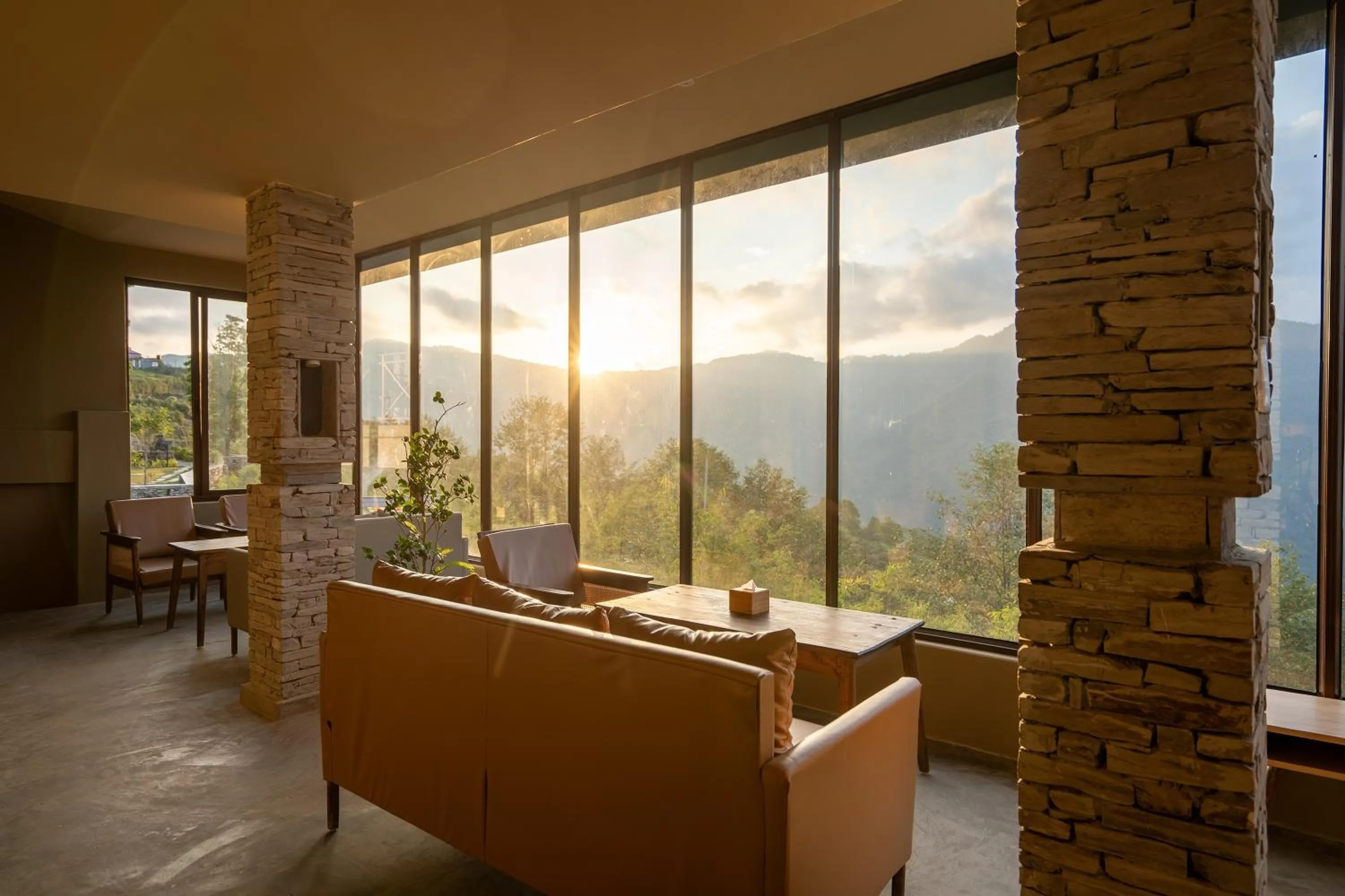 Living room in Nana Mountain Resort Mt Annapurna View