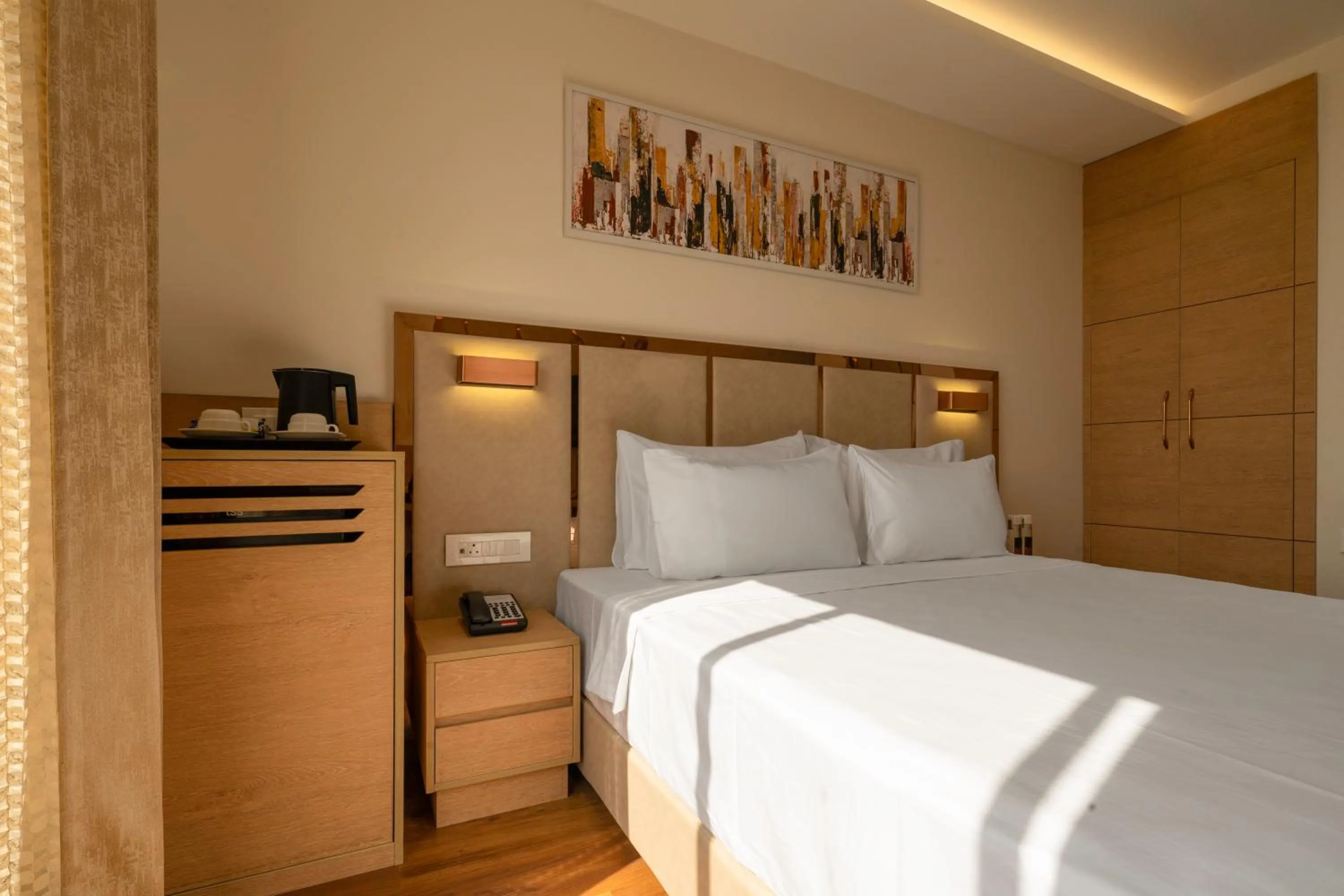 Photo of the whole room, Bed in Clarks Inn Indore