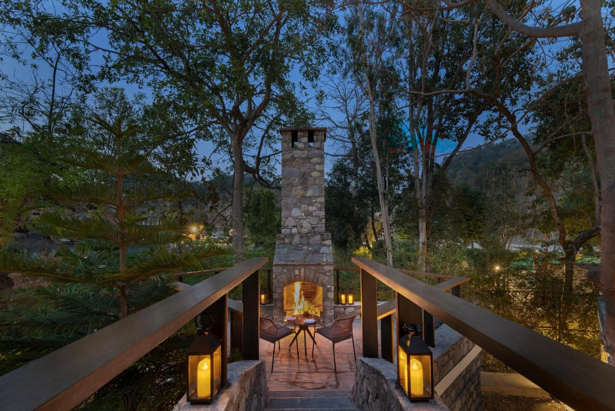 Patio in ZANA Luxury Suites and Cottages, Dhikuli, Jim Corbett