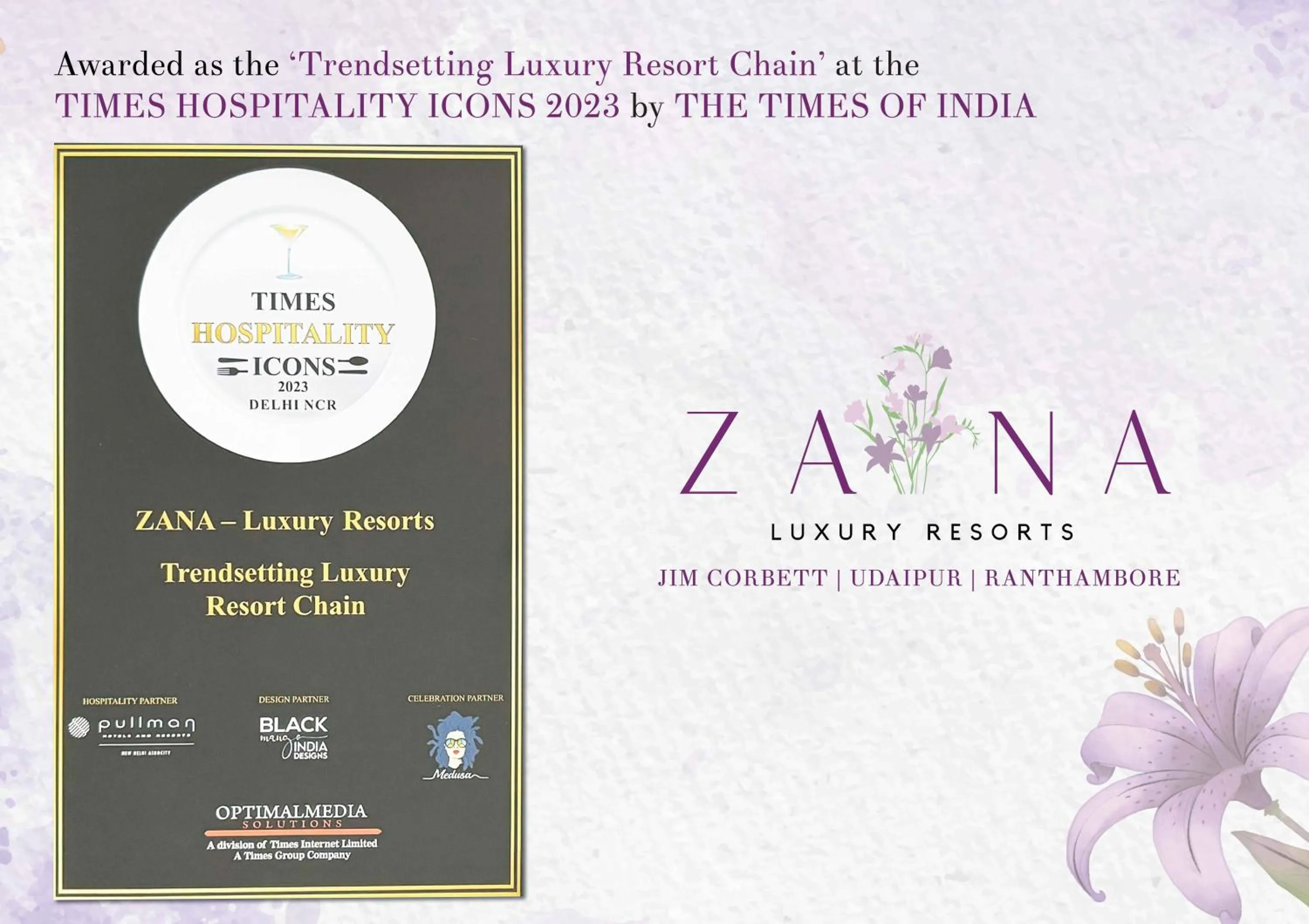 Certificate/Award in ZANA Luxury Suites and Cottages, Dhikuli, Jim Corbett