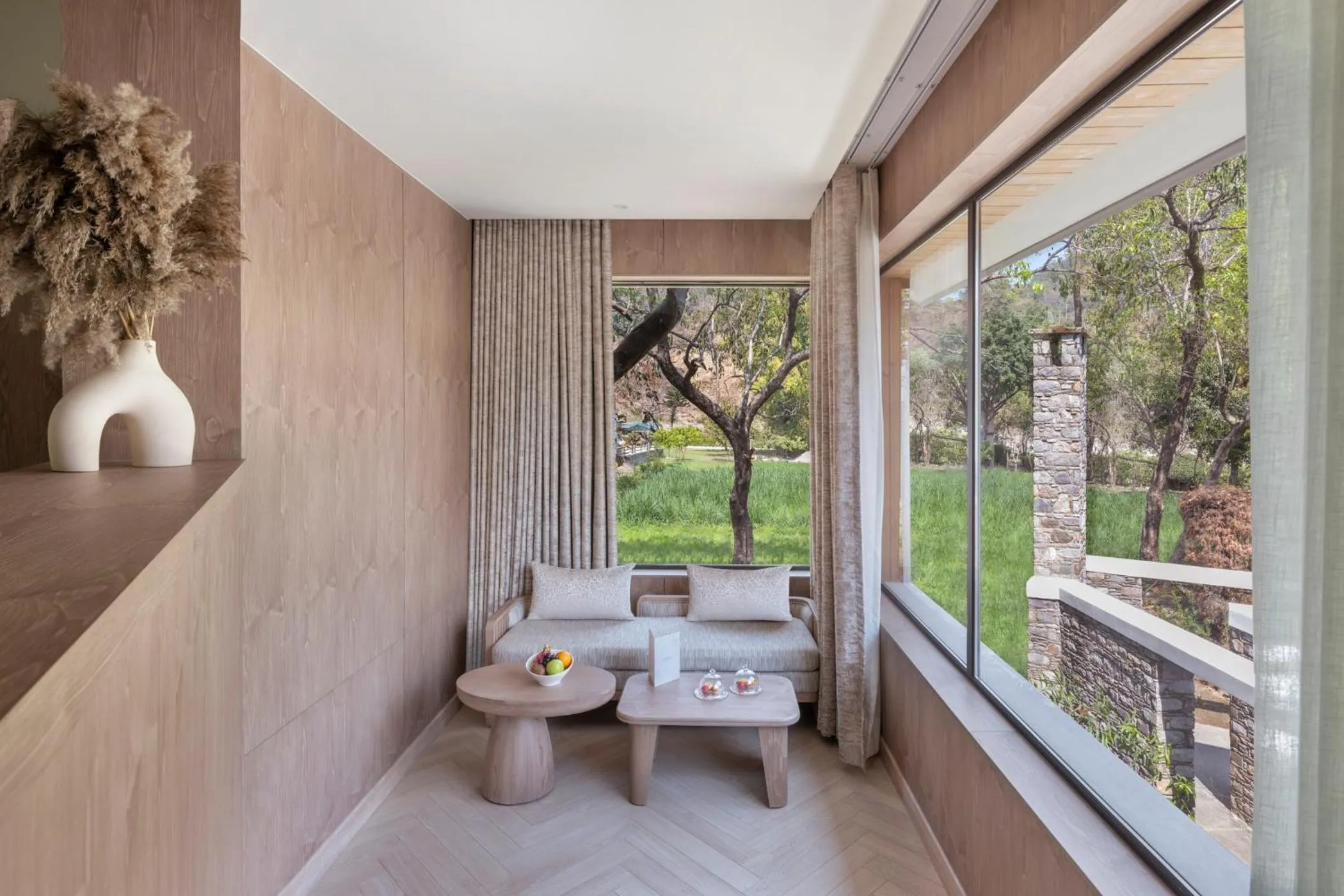 Seating area in ZANA Luxury Suites and Cottages, Dhikuli, Jim Corbett