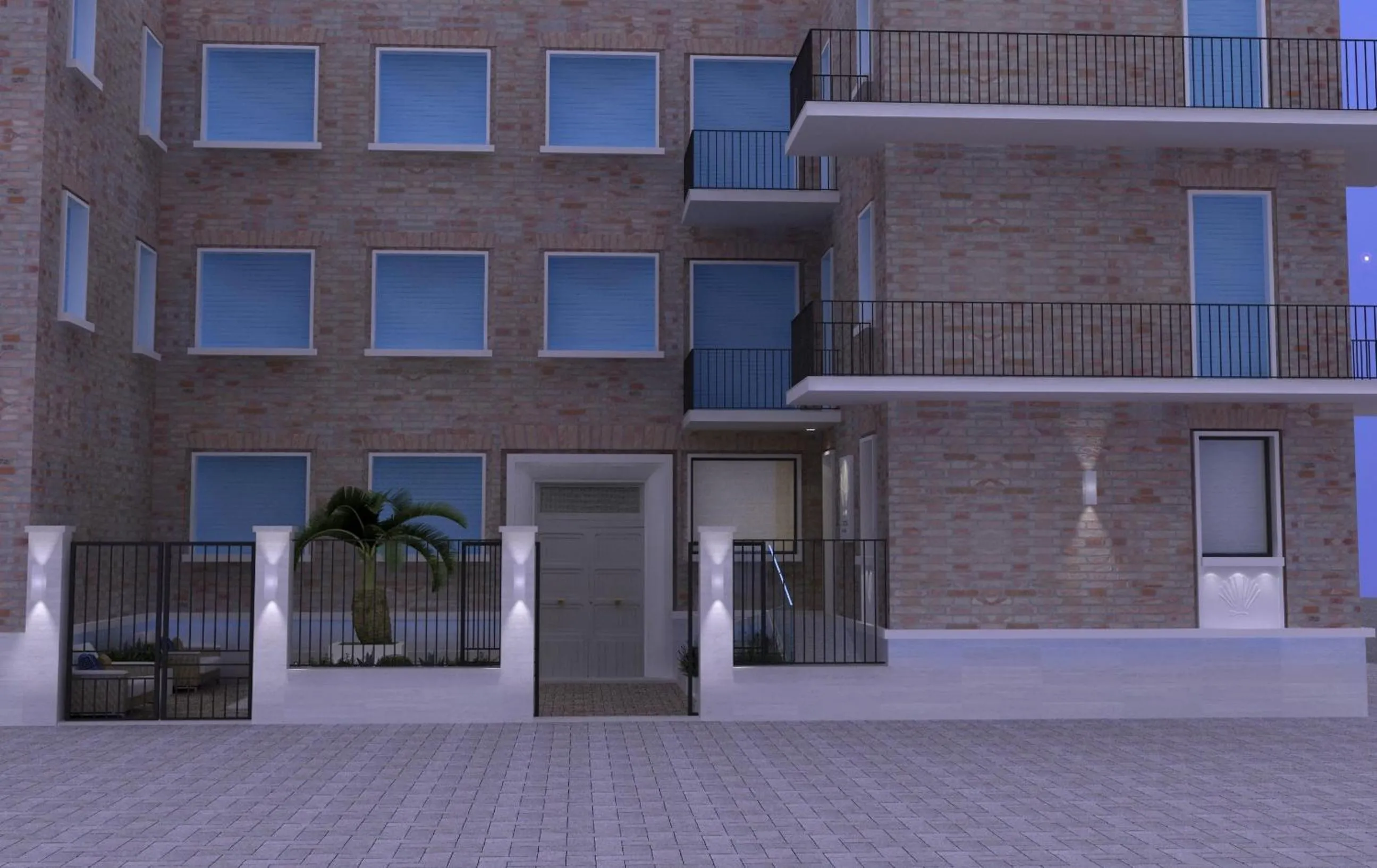 Facade/entrance in Conchiglia Suite