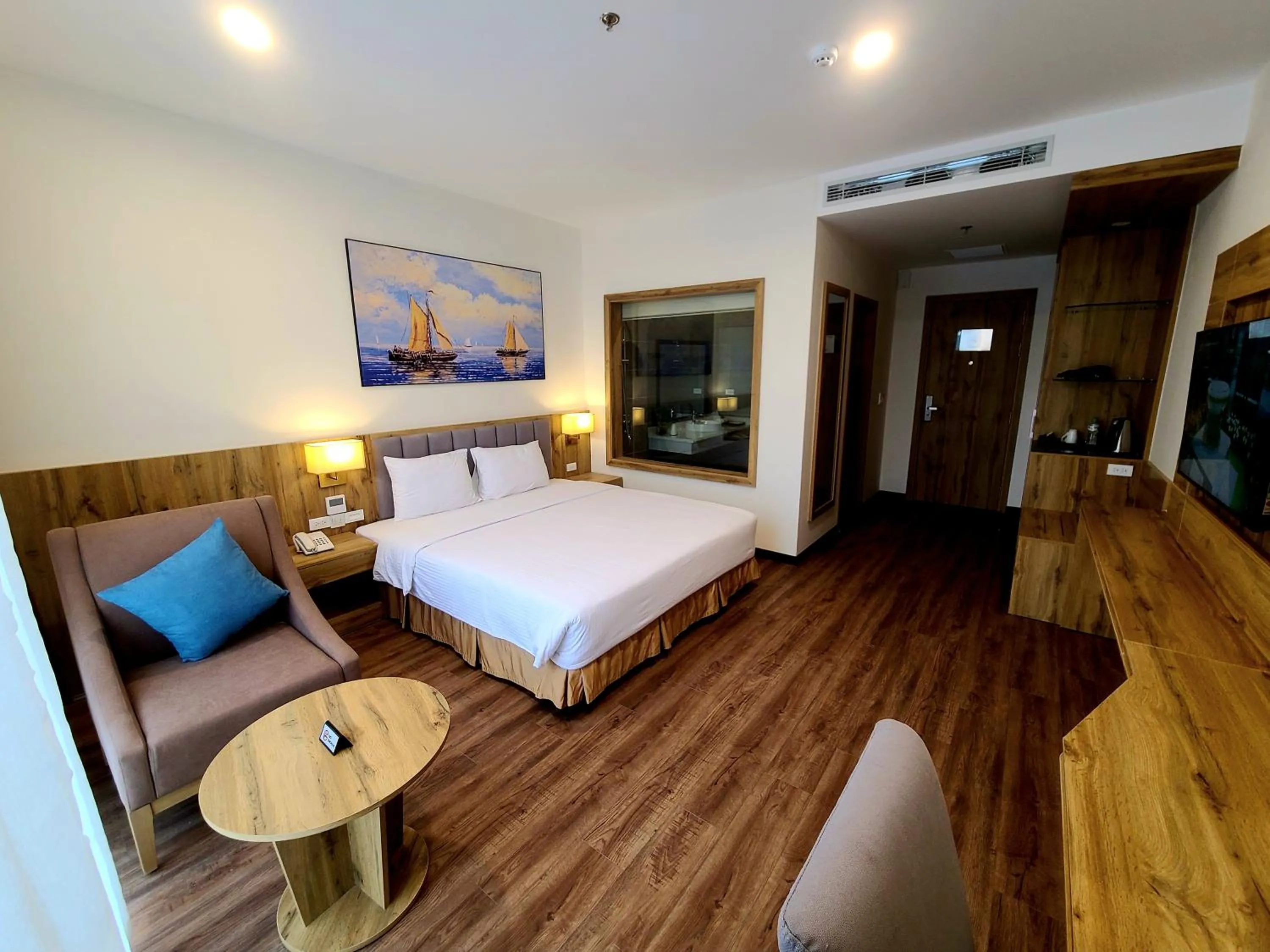 Bed in Muong Thanh Grand Cua Lo Hotel