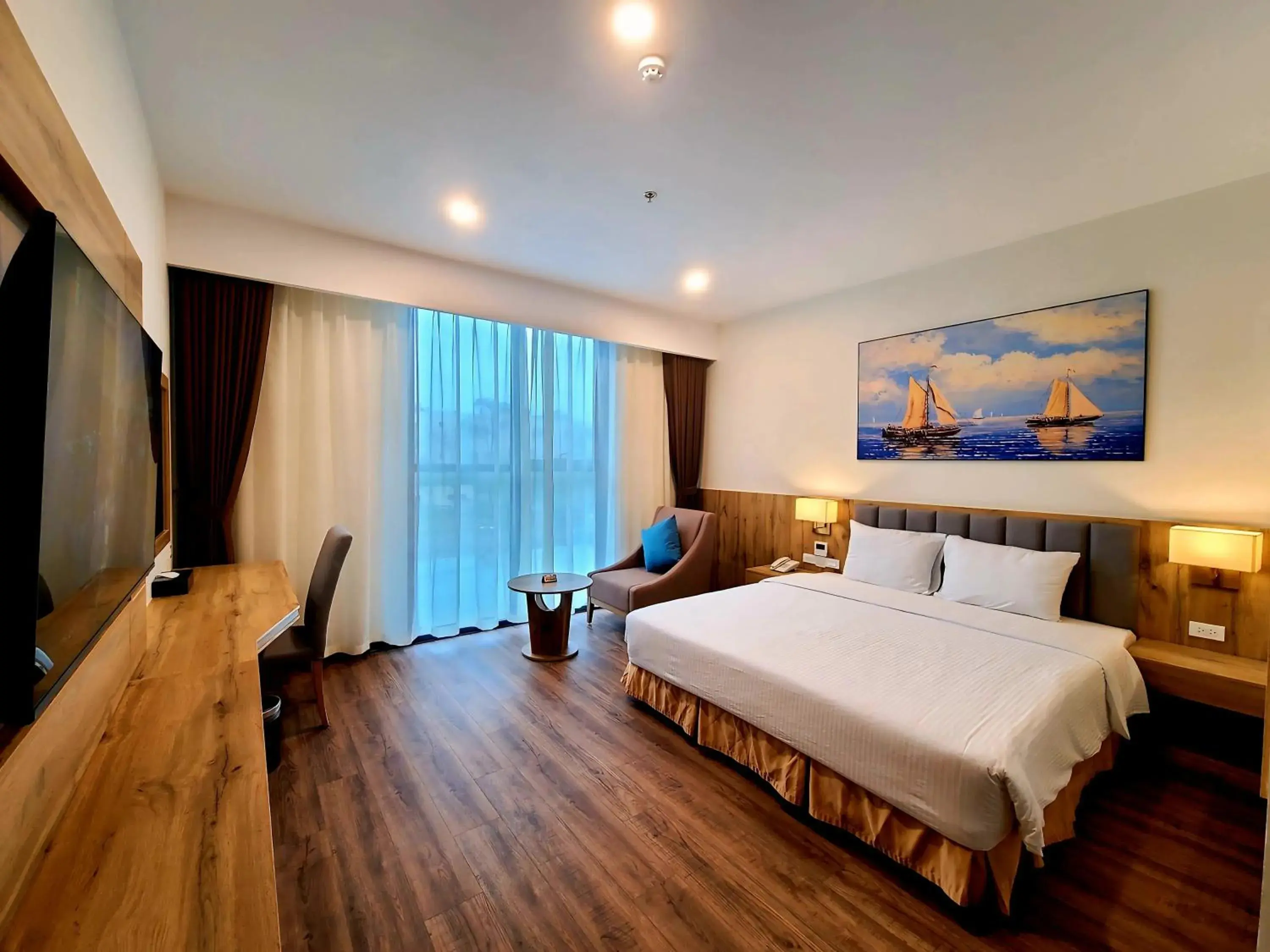 Bed in Muong Thanh Grand Cua Lo Hotel Bed in Muong Thanh Grand Cua Lo Hotel