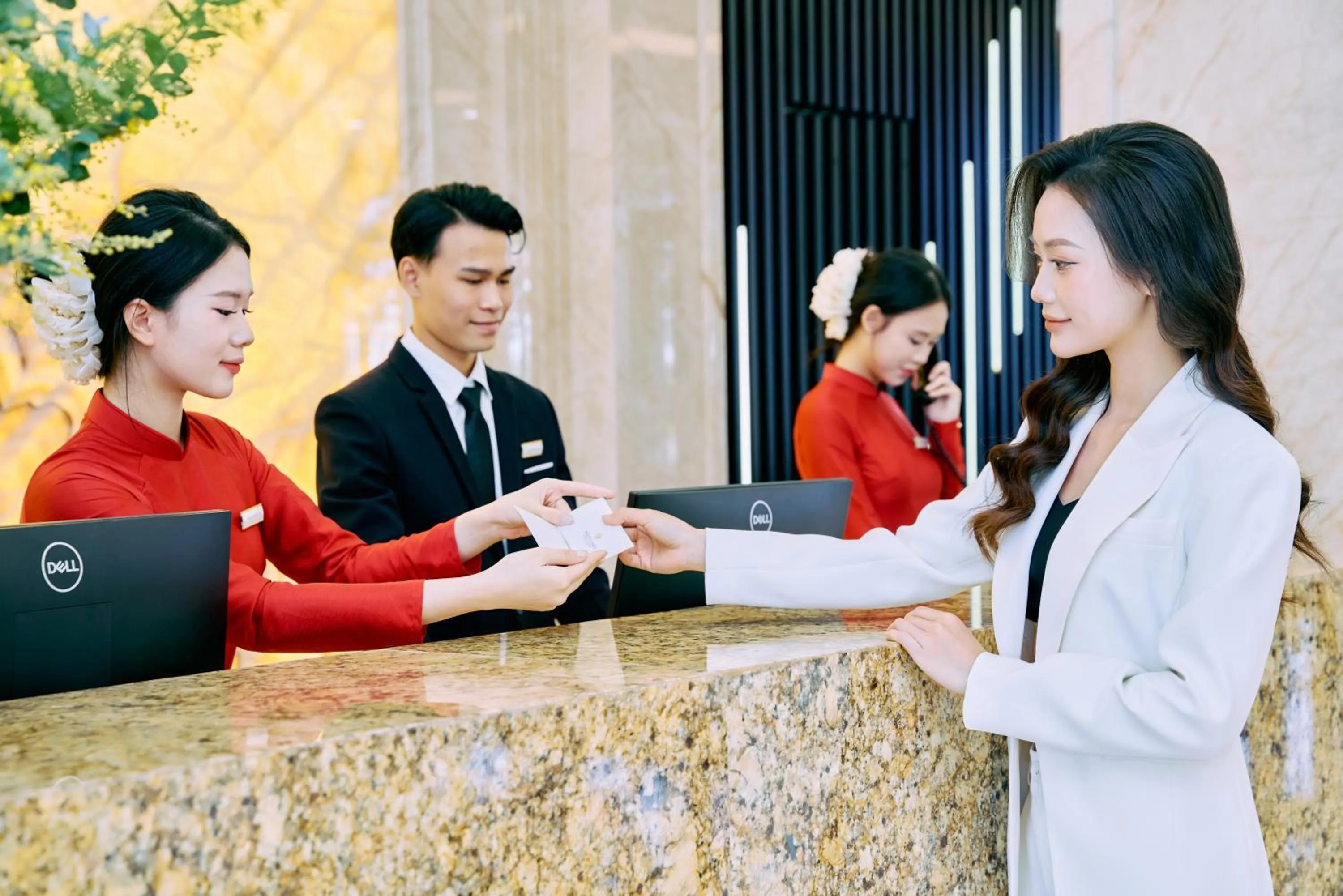 Lobby or reception in Adamo Hotel Hung Yen - Free Daily Access To The Jimjilbang