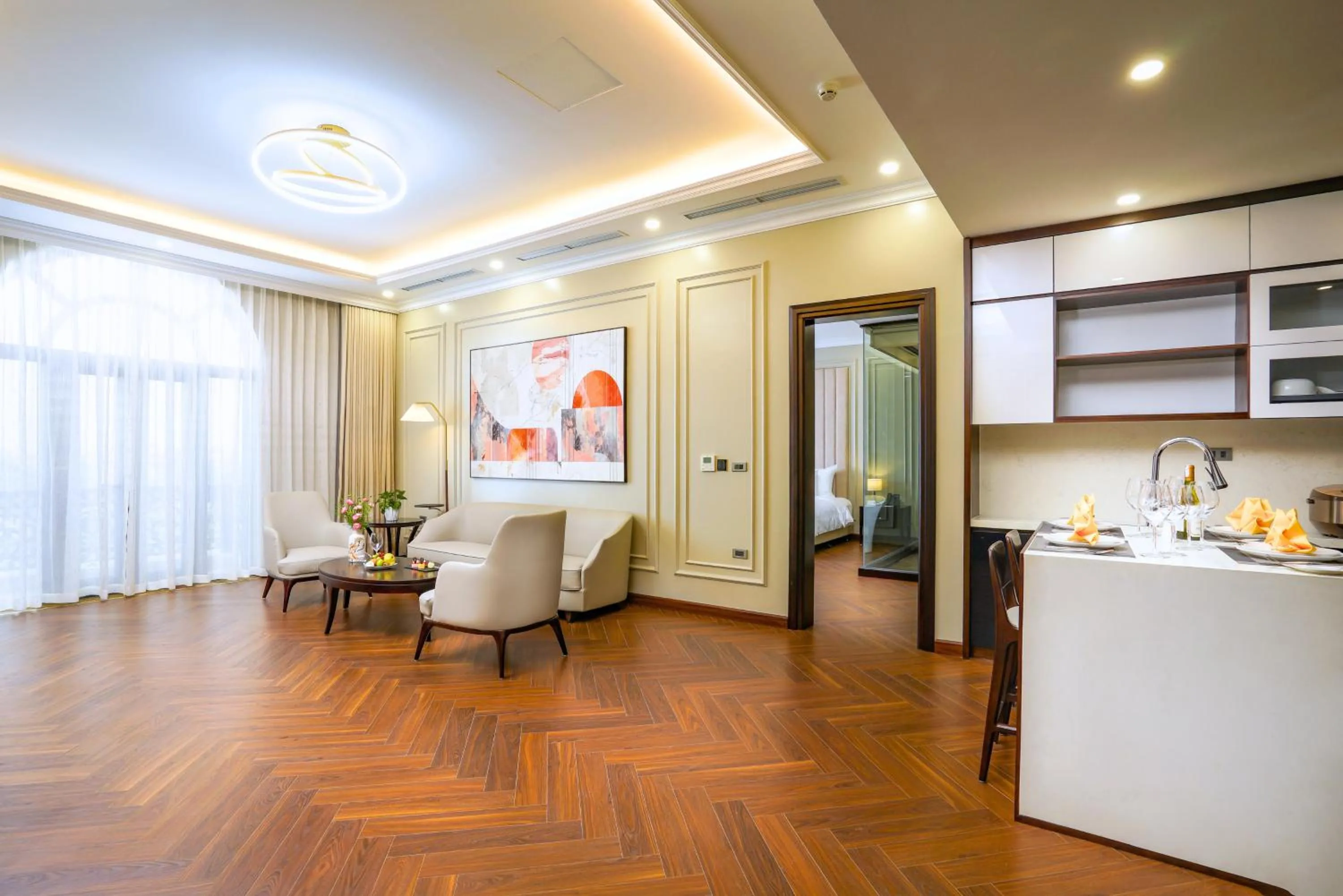 Living room in Adamo Hotel Hung Yen - Free Daily Access To The Jimjilbang