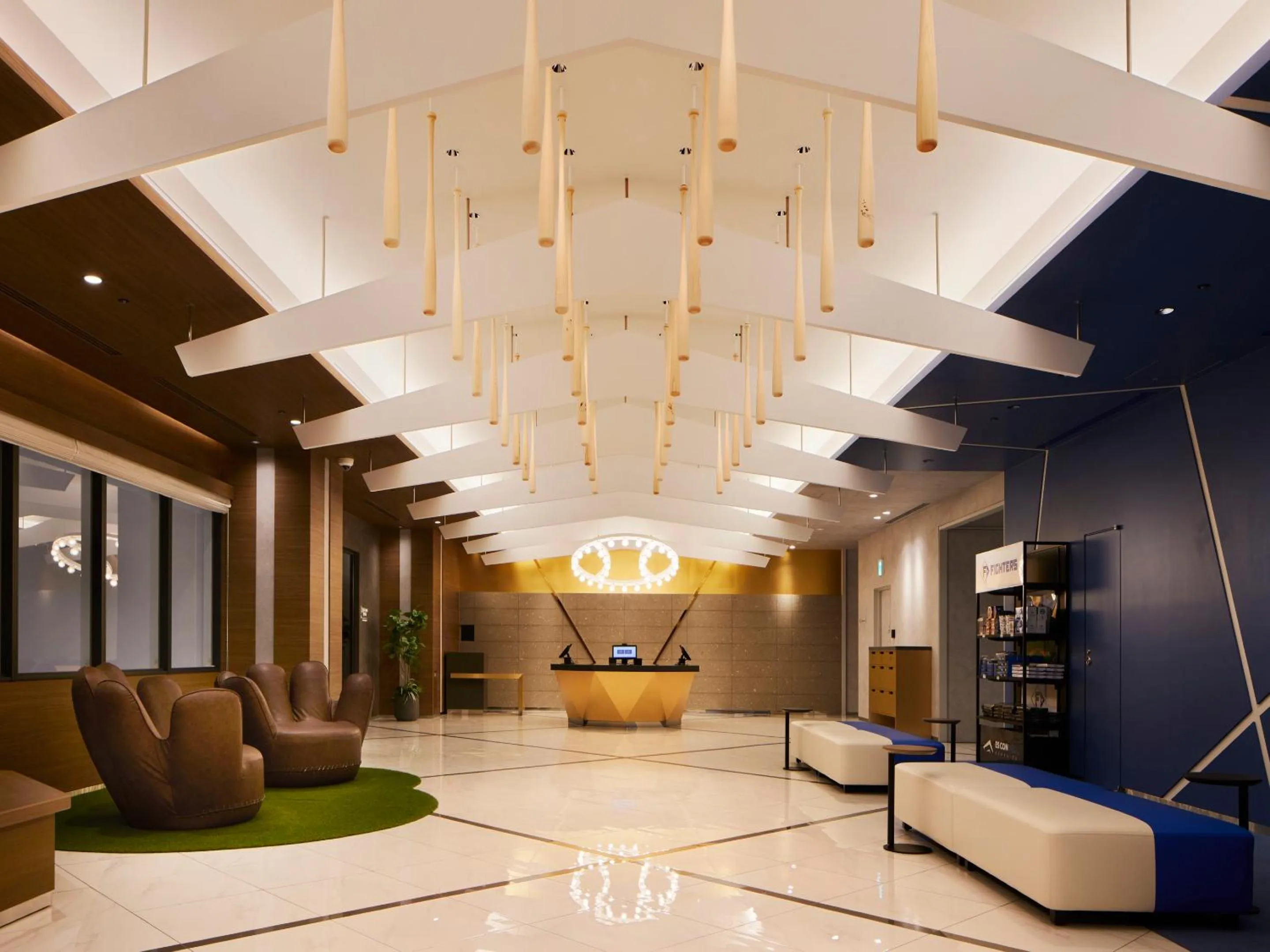 Lobby or reception in ES CON FIELD HOKKAIDO HOTEL Kitahiroshima Station