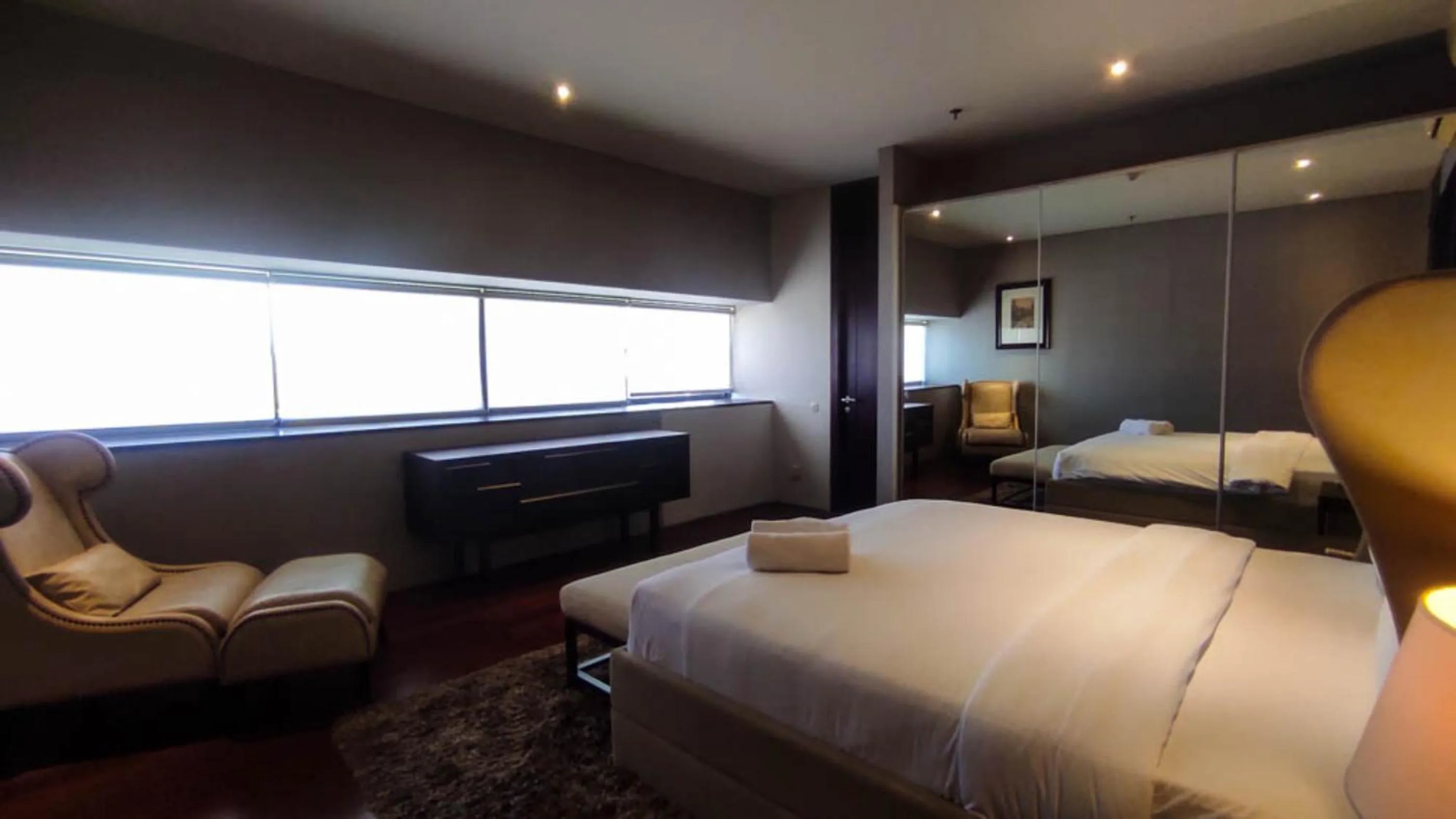 Bed in Apartment 3BR with River View in City Center at Sumatra36 Surabaya By Travelio