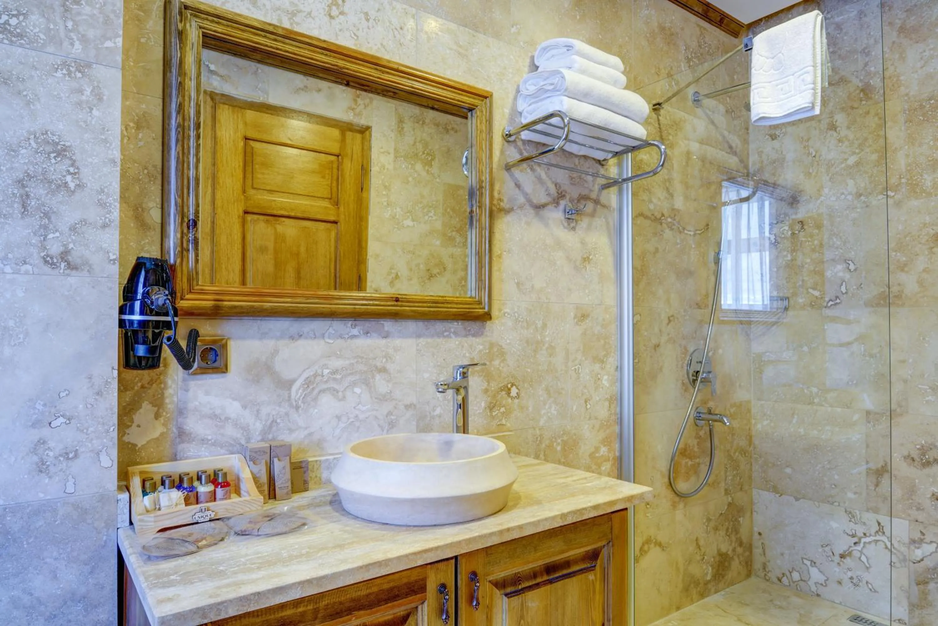 Shower in Unique Cappadocia Palace