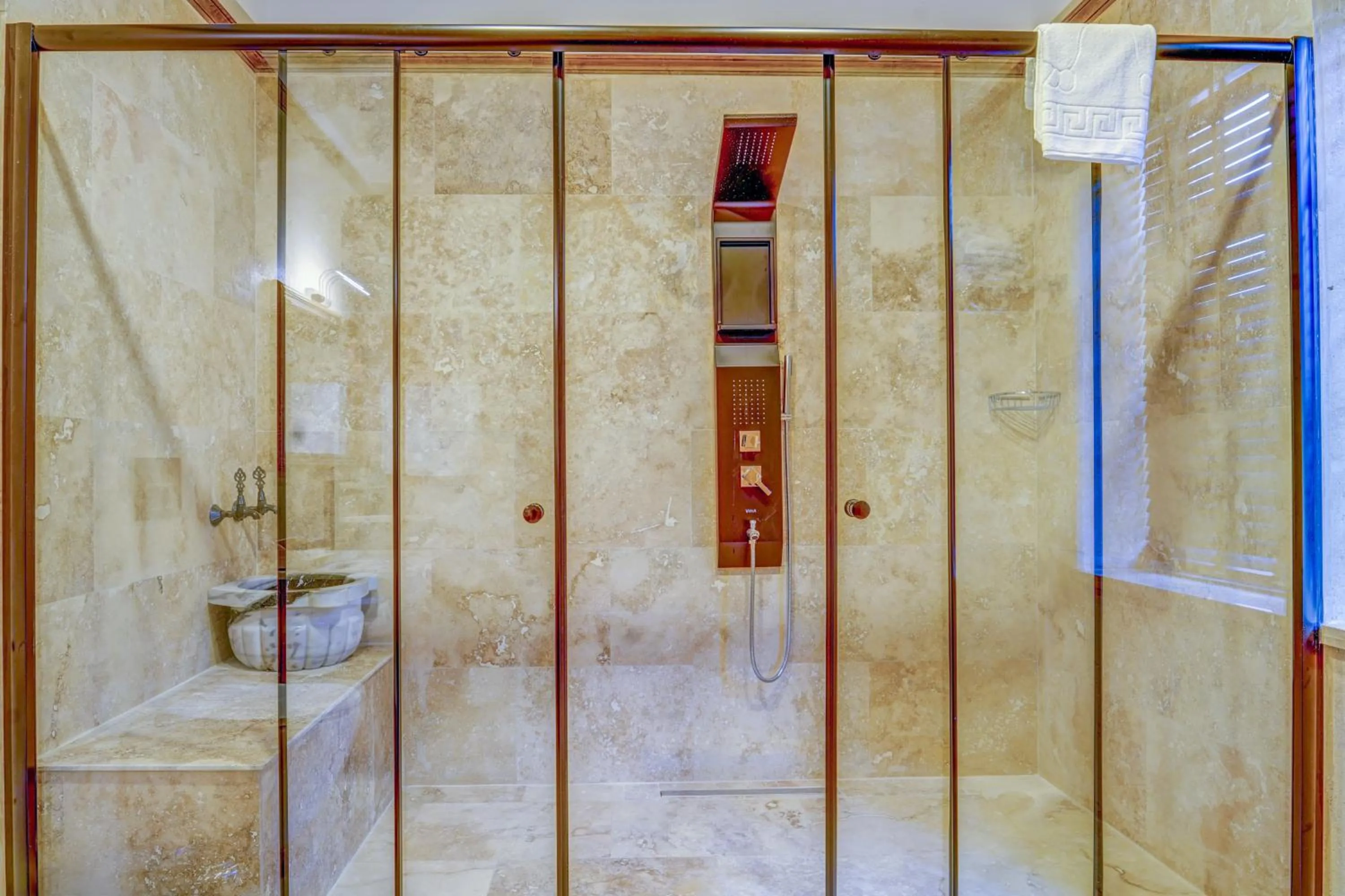 Shower in Unique Cappadocia Palace