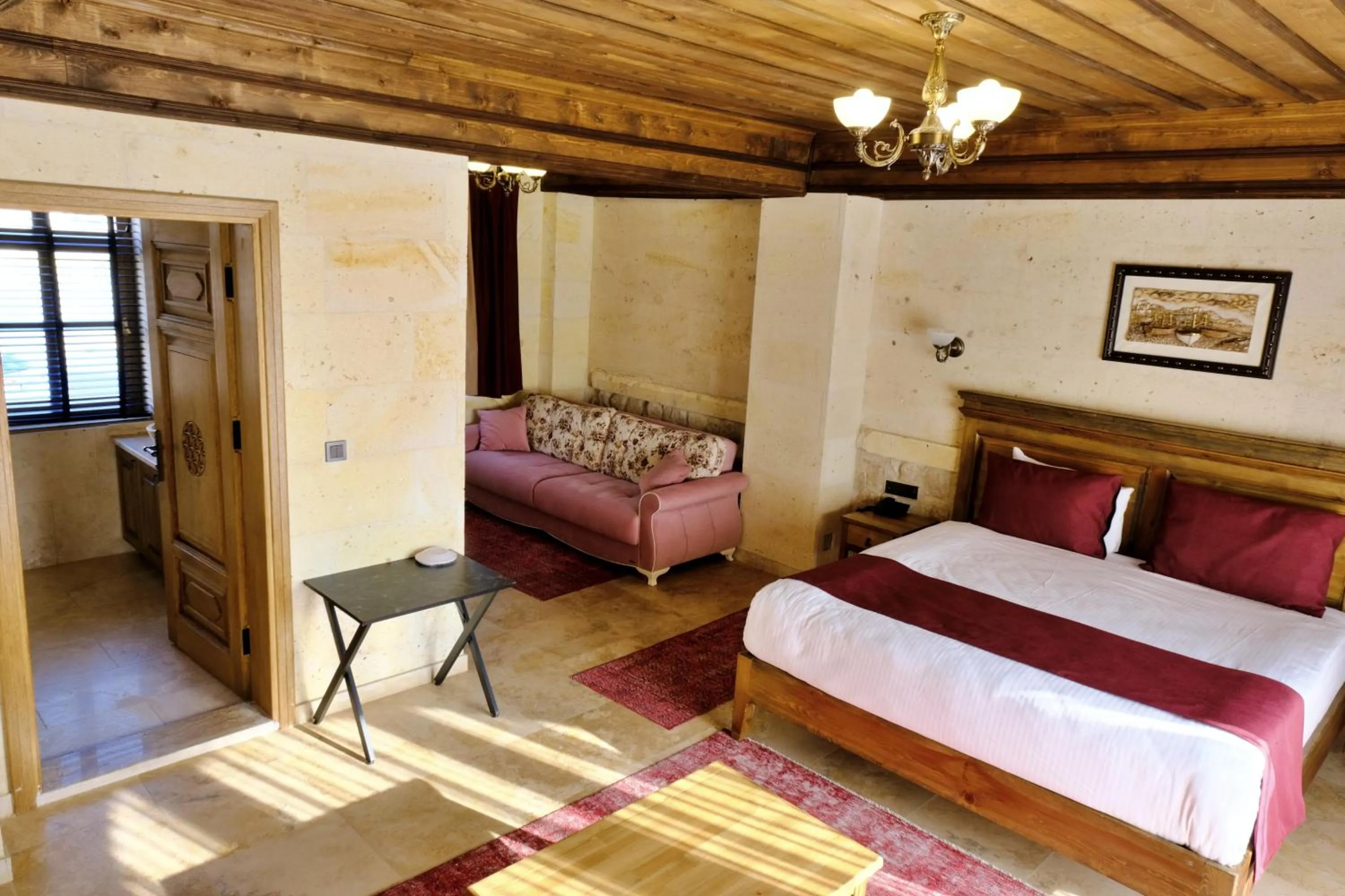 Bed in Unique Cappadocia Palace