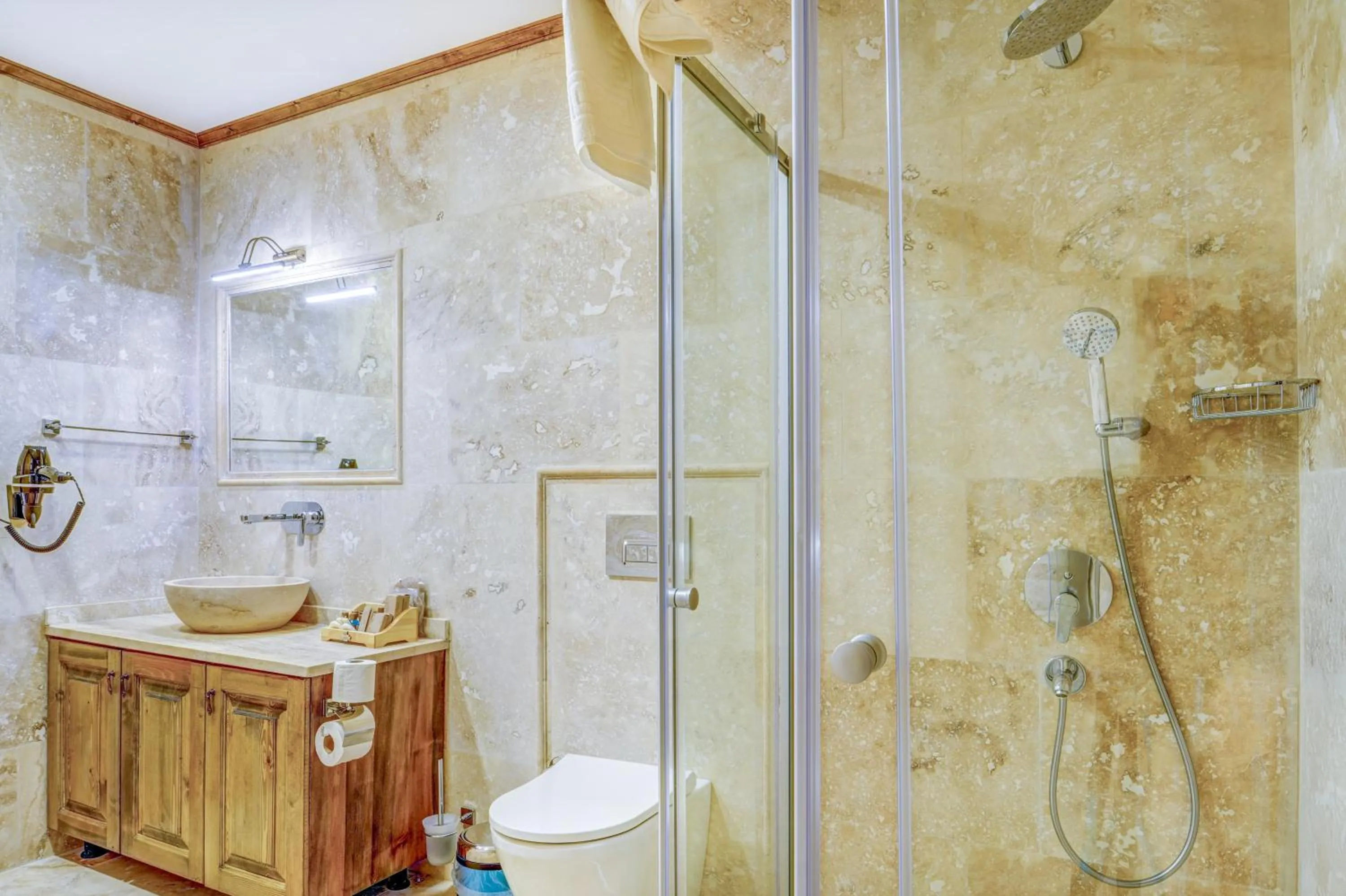 Shower in Unique Cappadocia Palace