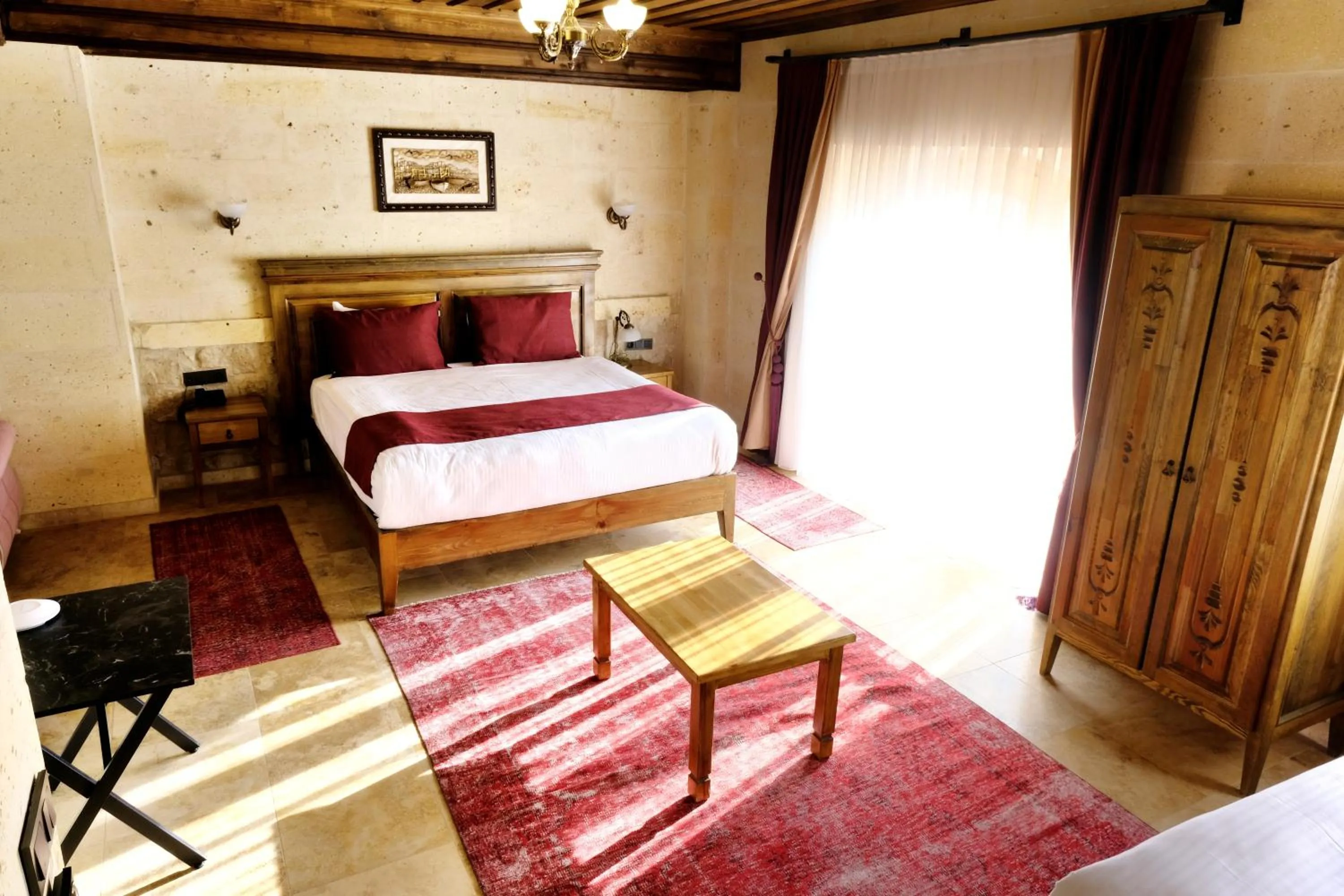 Bed in Unique Cappadocia Palace