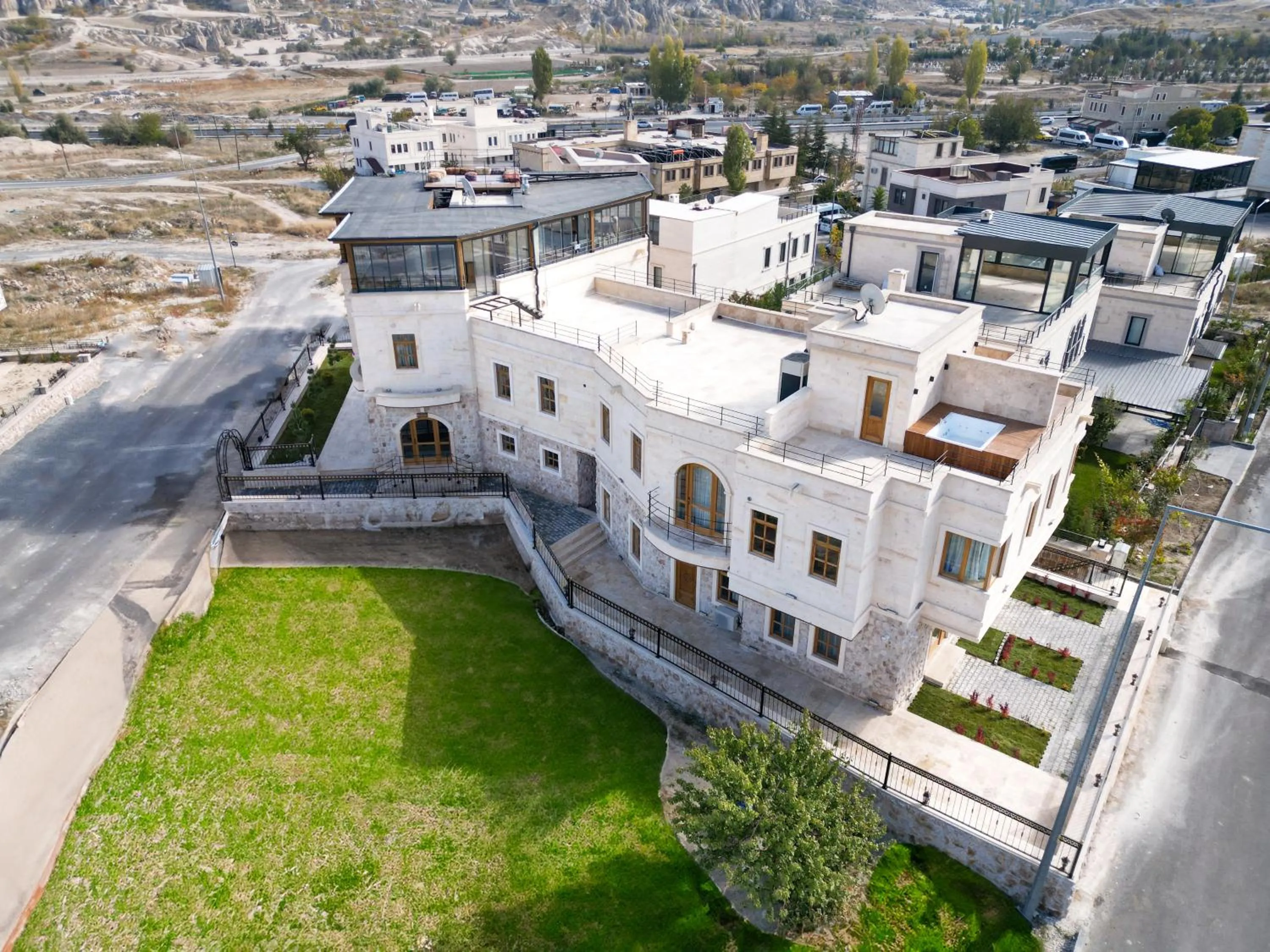 Bird's eye view in Unique Cappadocia Palace