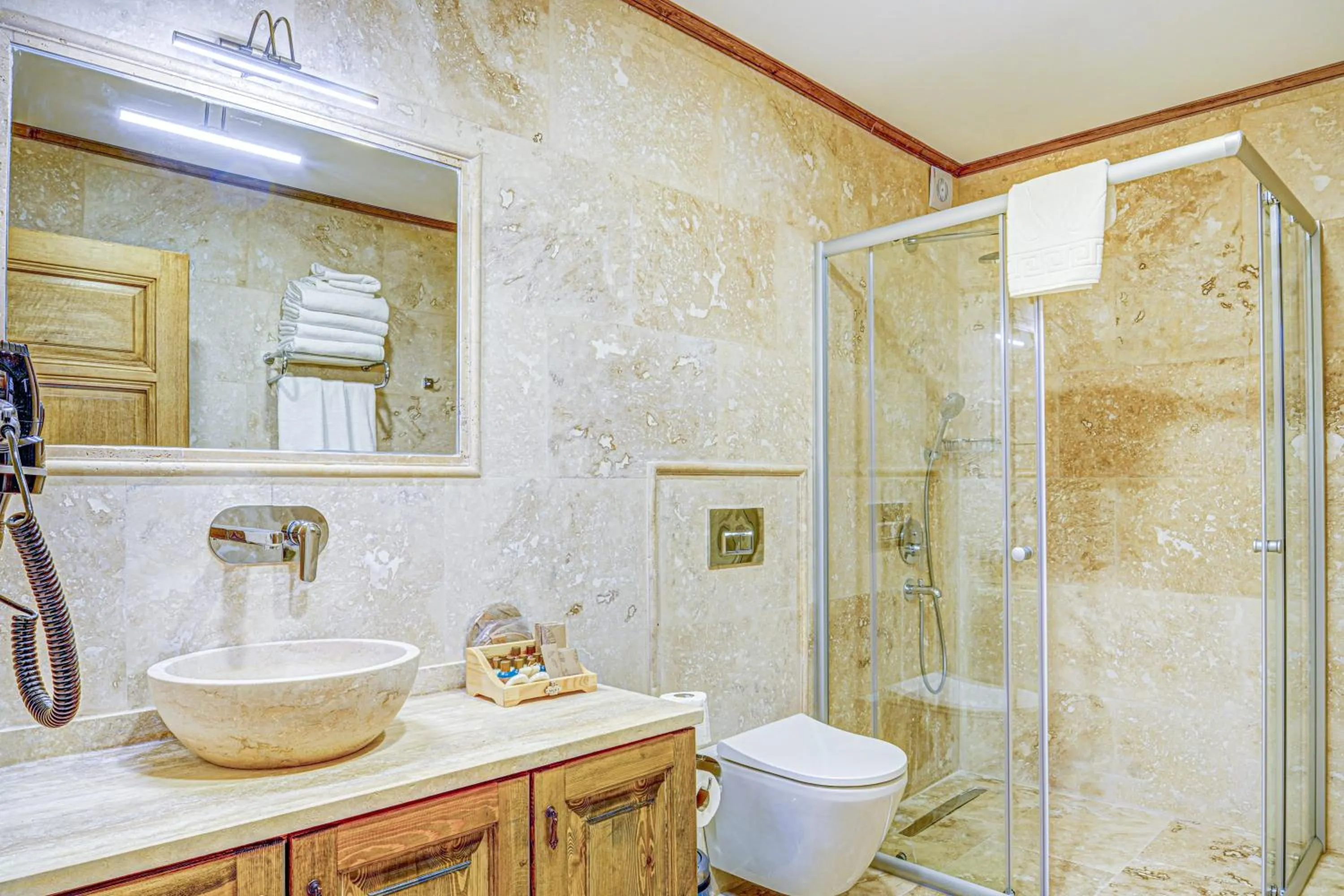 Shower in Unique Cappadocia Palace