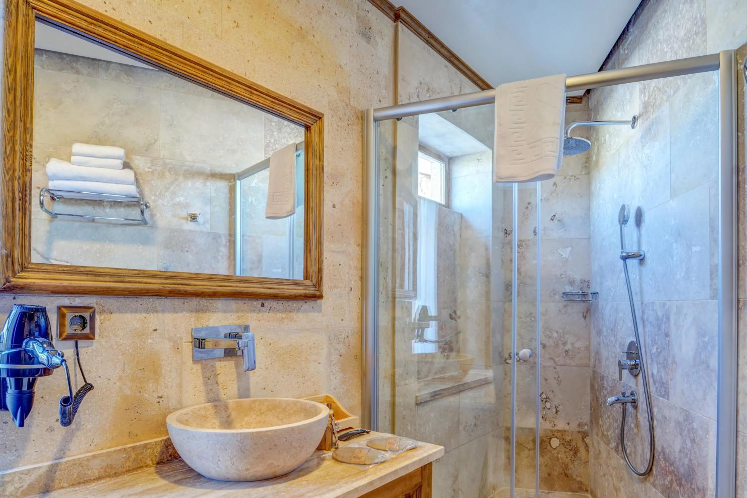 Shower in Unique Cappadocia Palace