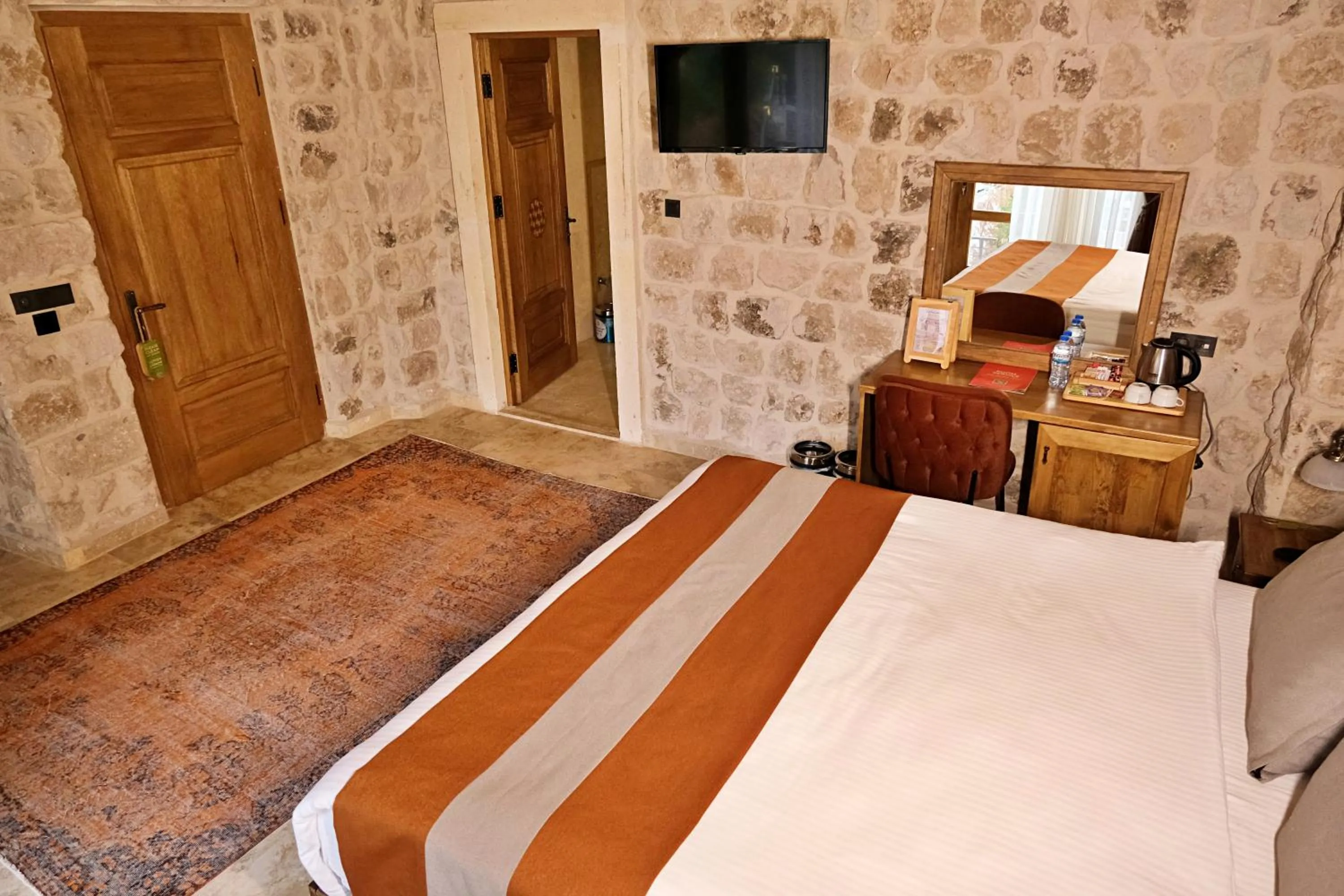 Bed in Unique Cappadocia Palace