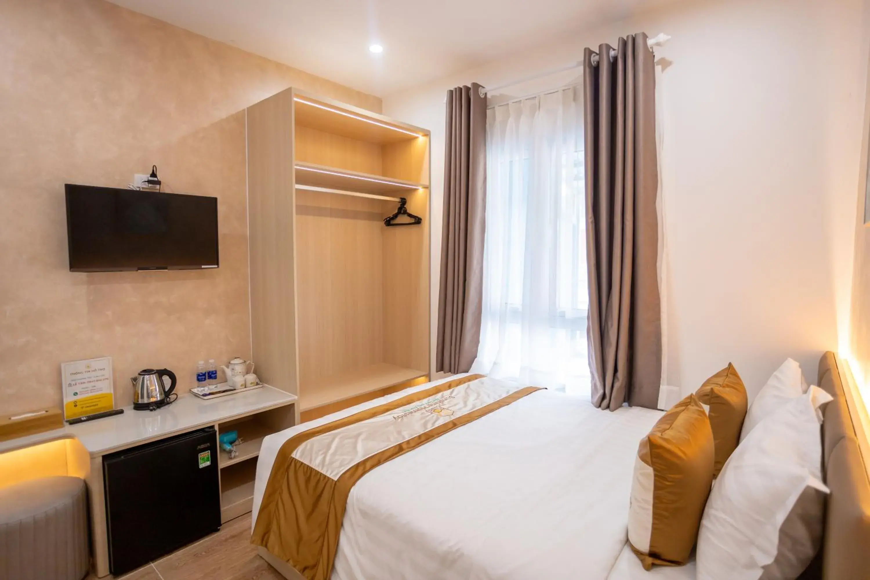 Bed in Sunshine Homestay Bạc Liêu Bed in Sunshine Homestay Bạc Liêu