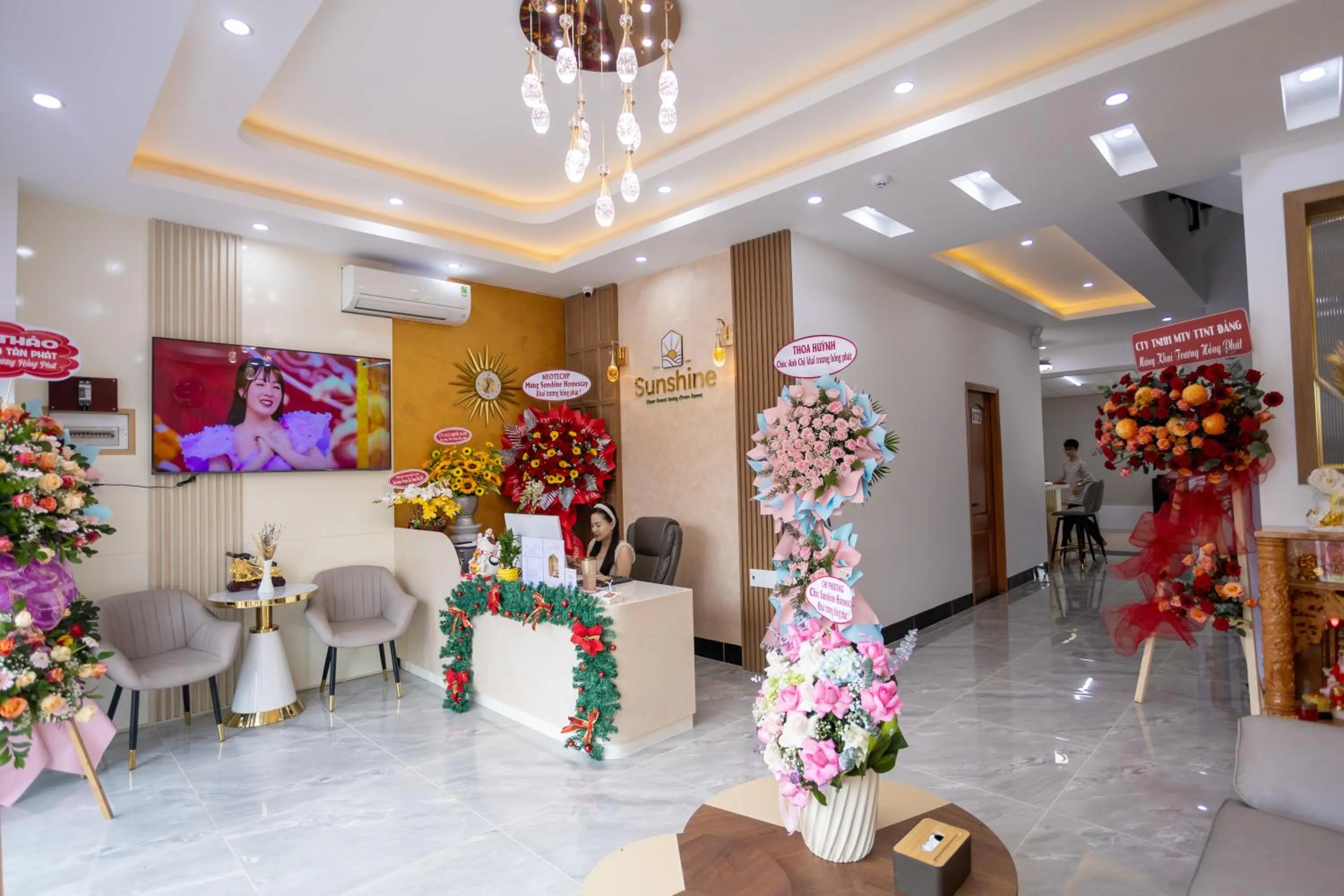 Communal lounge/ TV room in Sunshine Homestay Bạc Liêu