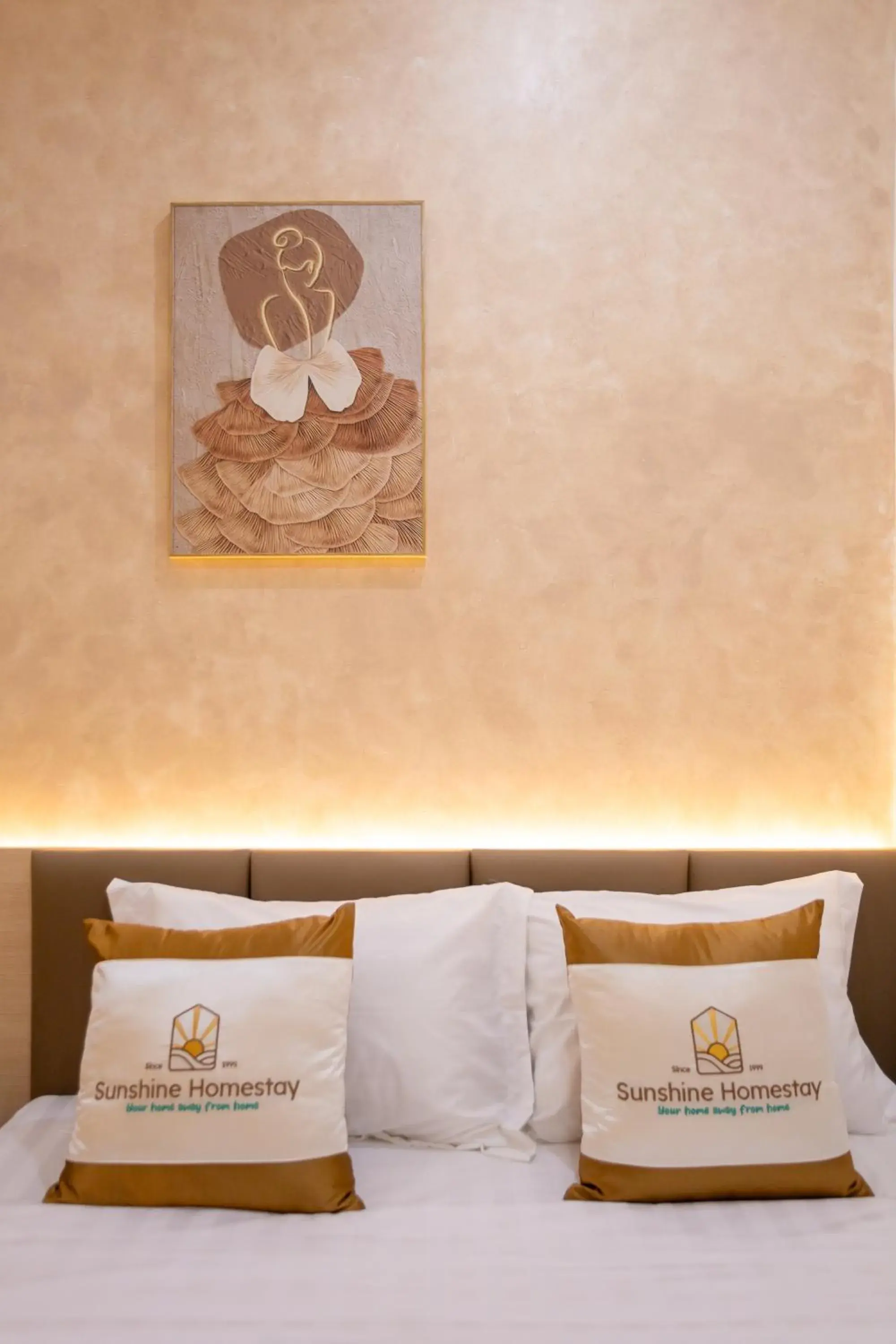 Bed in Sunshine Homestay Bạc Liêu Bed in Sunshine Homestay Bạc Liêu