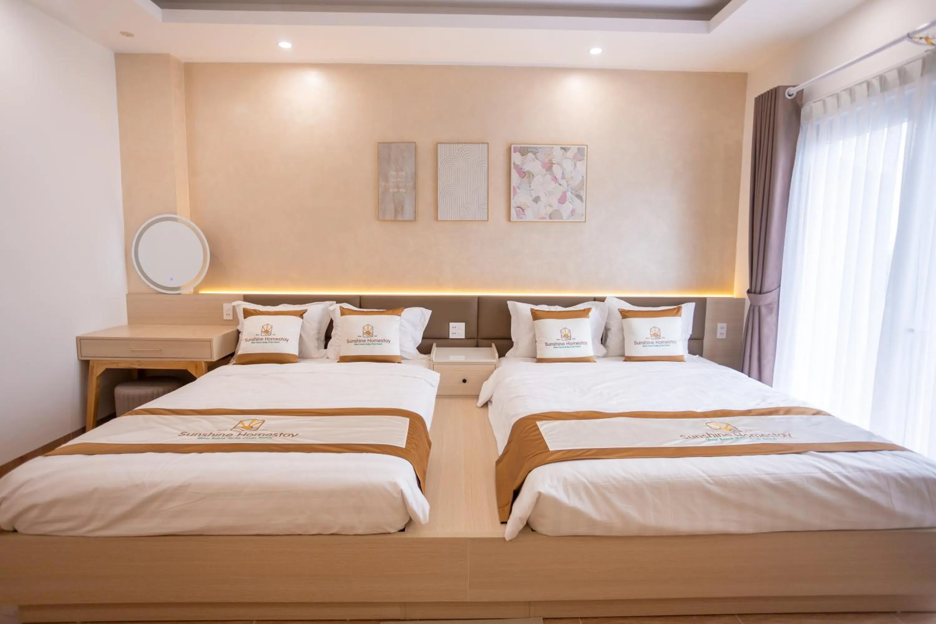 Bed in Sunshine Homestay Bạc Liêu