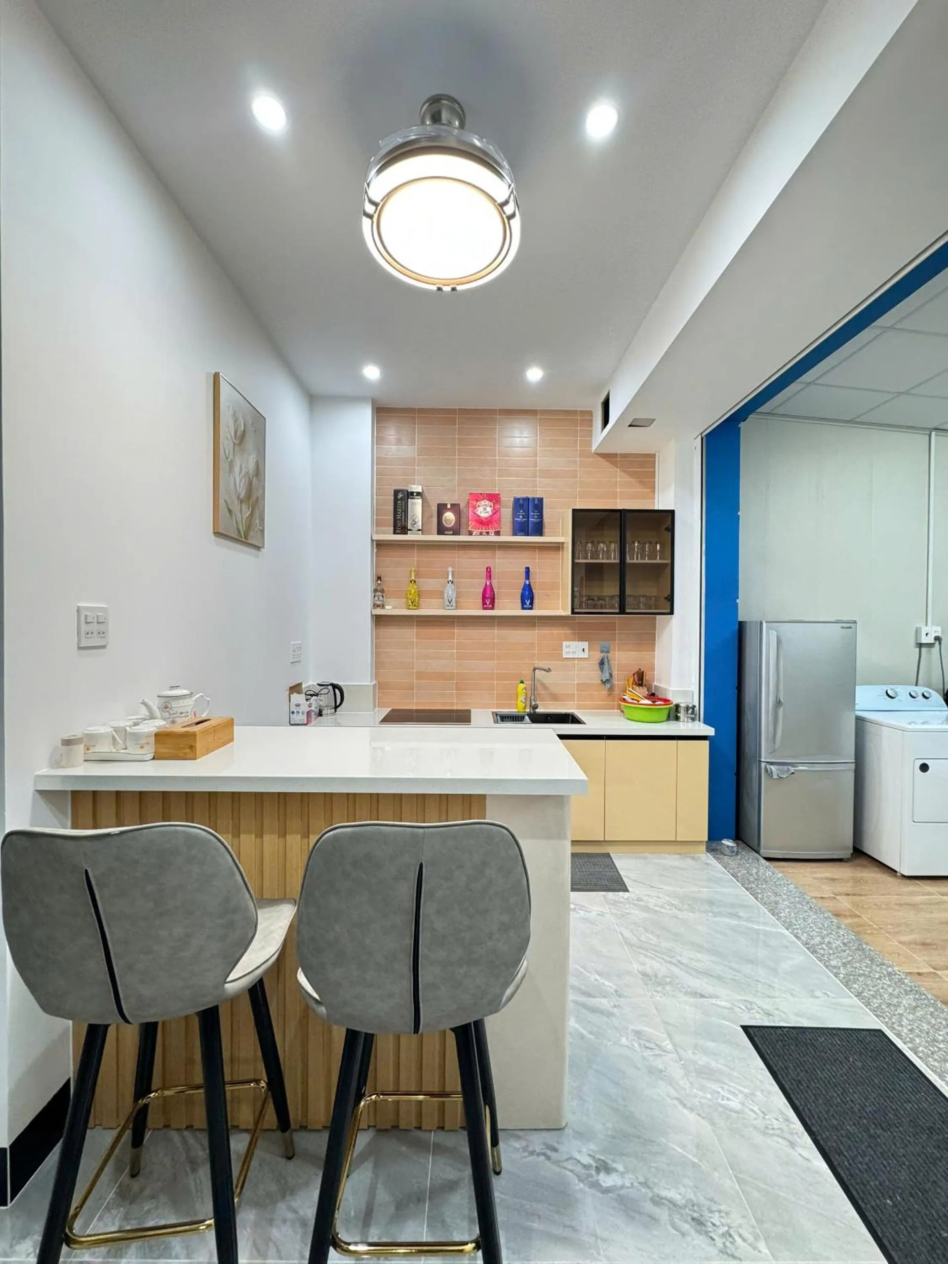 Kitchen or kitchenette in Sunshine Homestay Bạc Liêu