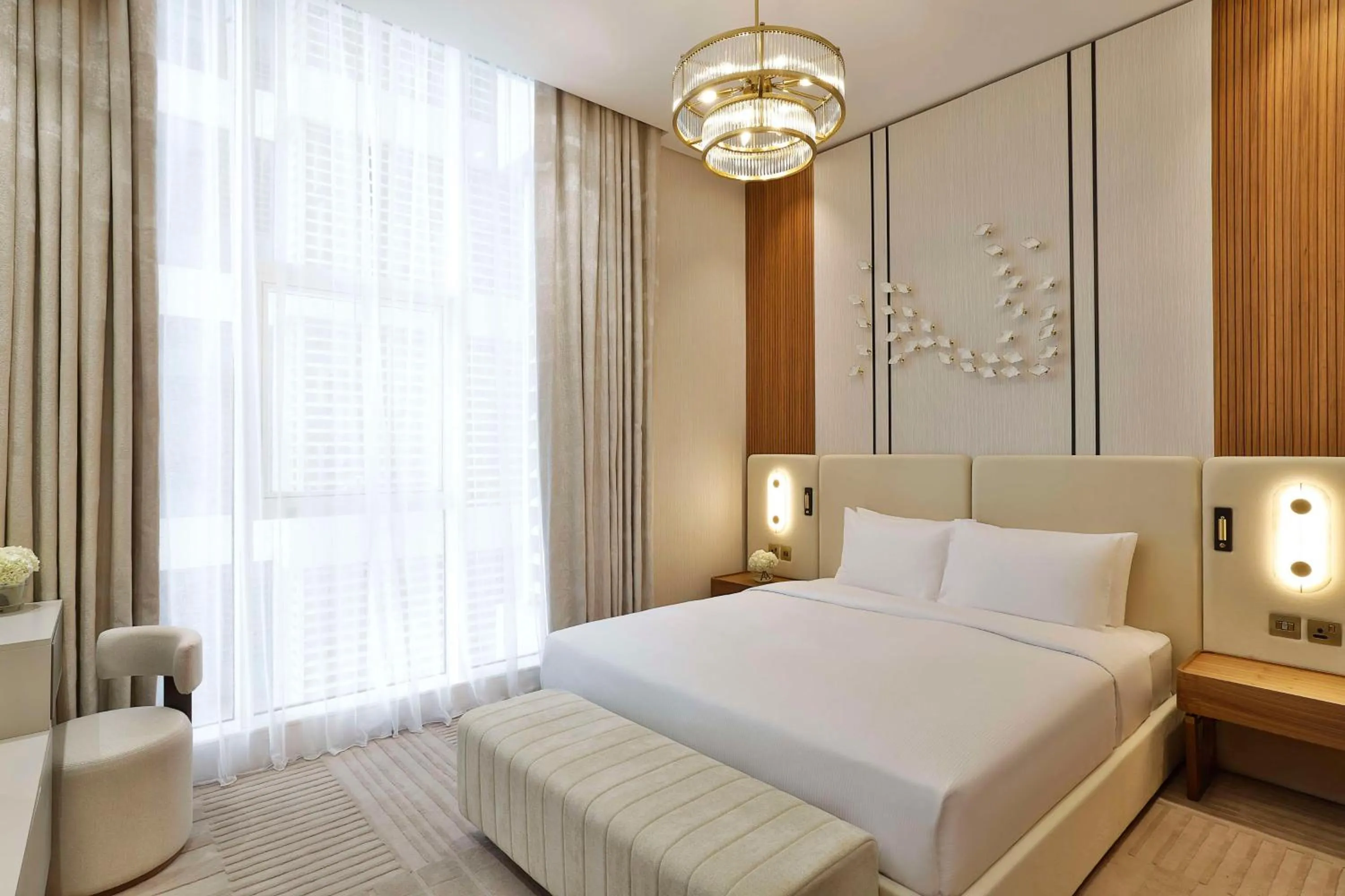 Bed in Hilton Bahrain City Centre Hotel & Residences