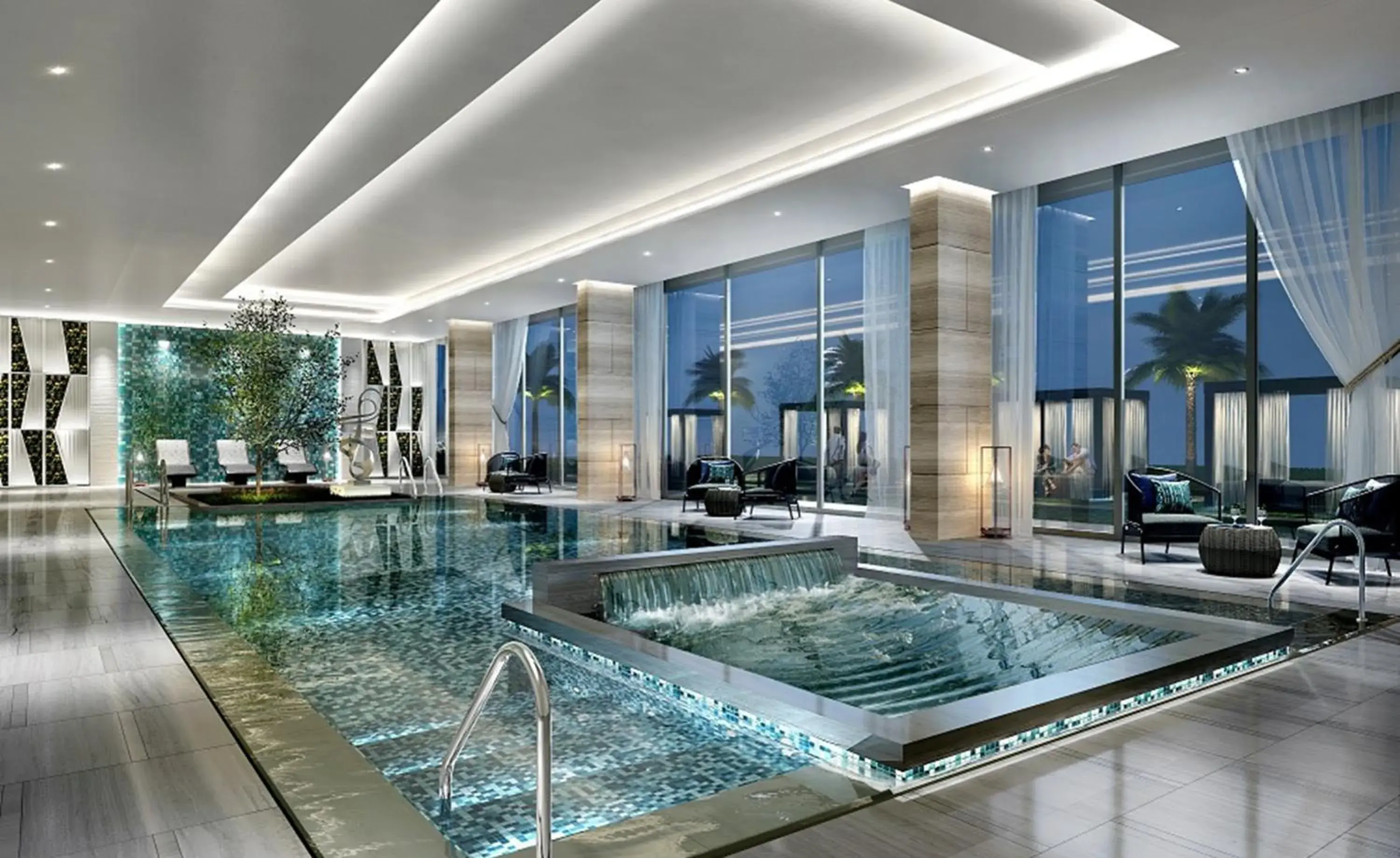 Swimming pool in Hilton Bahrain City Centre Hotel & Residences Swimming pool in Hilton Bahrain City Centre Hotel & Residences