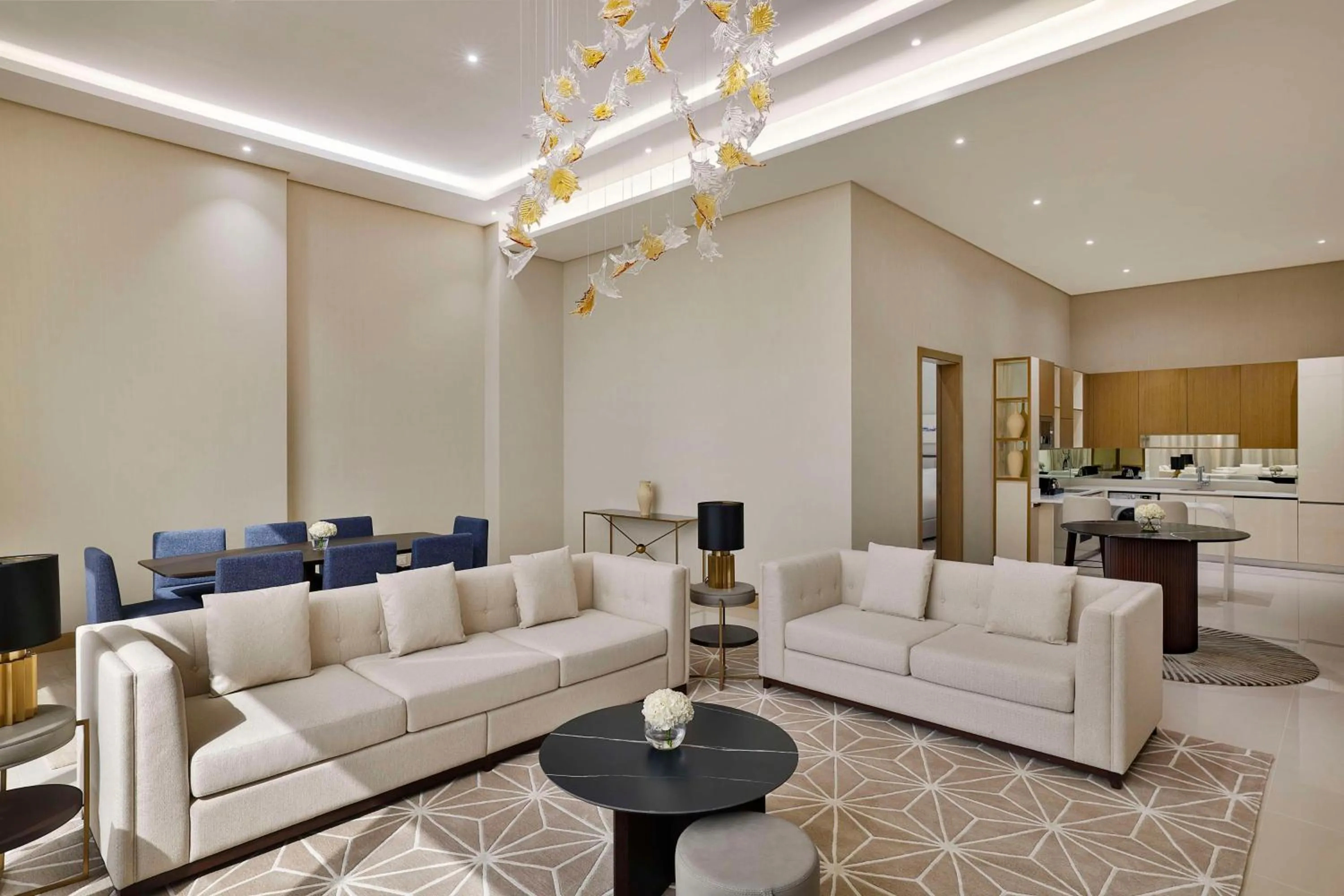 Living room in Hilton Bahrain City Centre Hotel & Residences