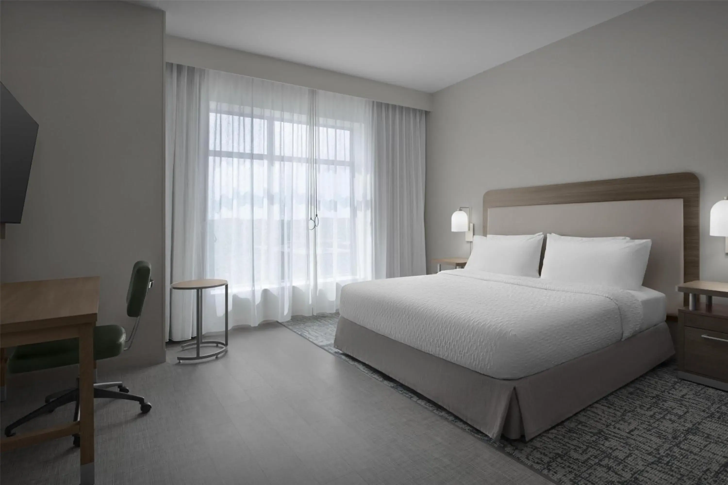 Efficiency King Suite with Bath Tub in Homewood Suites By Hilton Columbia Downtown Efficiency King Suite with Bath Tub in Homewood Suites By Hilton Columbia Downtown