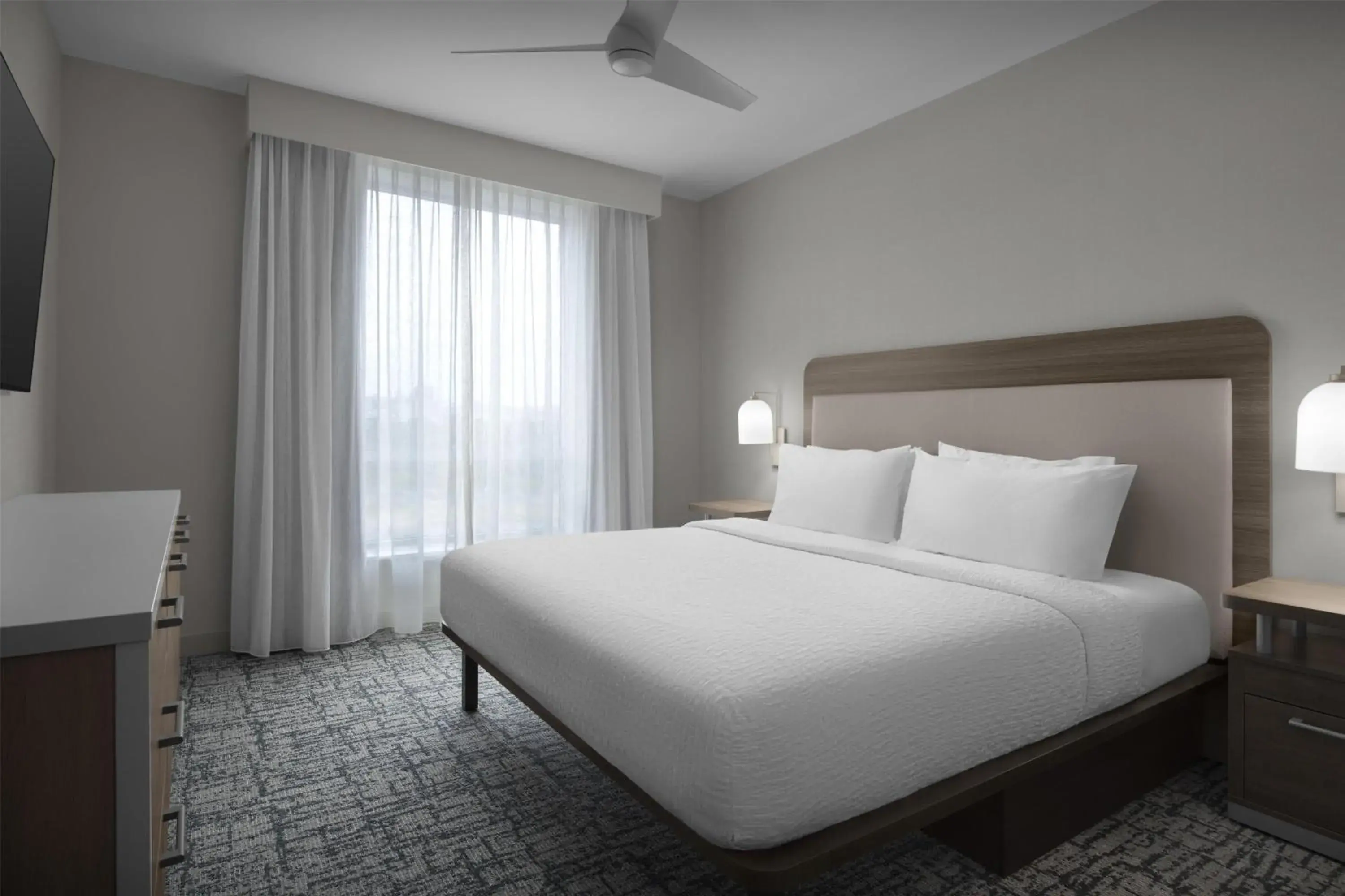 Bed in Homewood Suites By Hilton Columbia Downtown Bed in Homewood Suites By Hilton Columbia Downtown