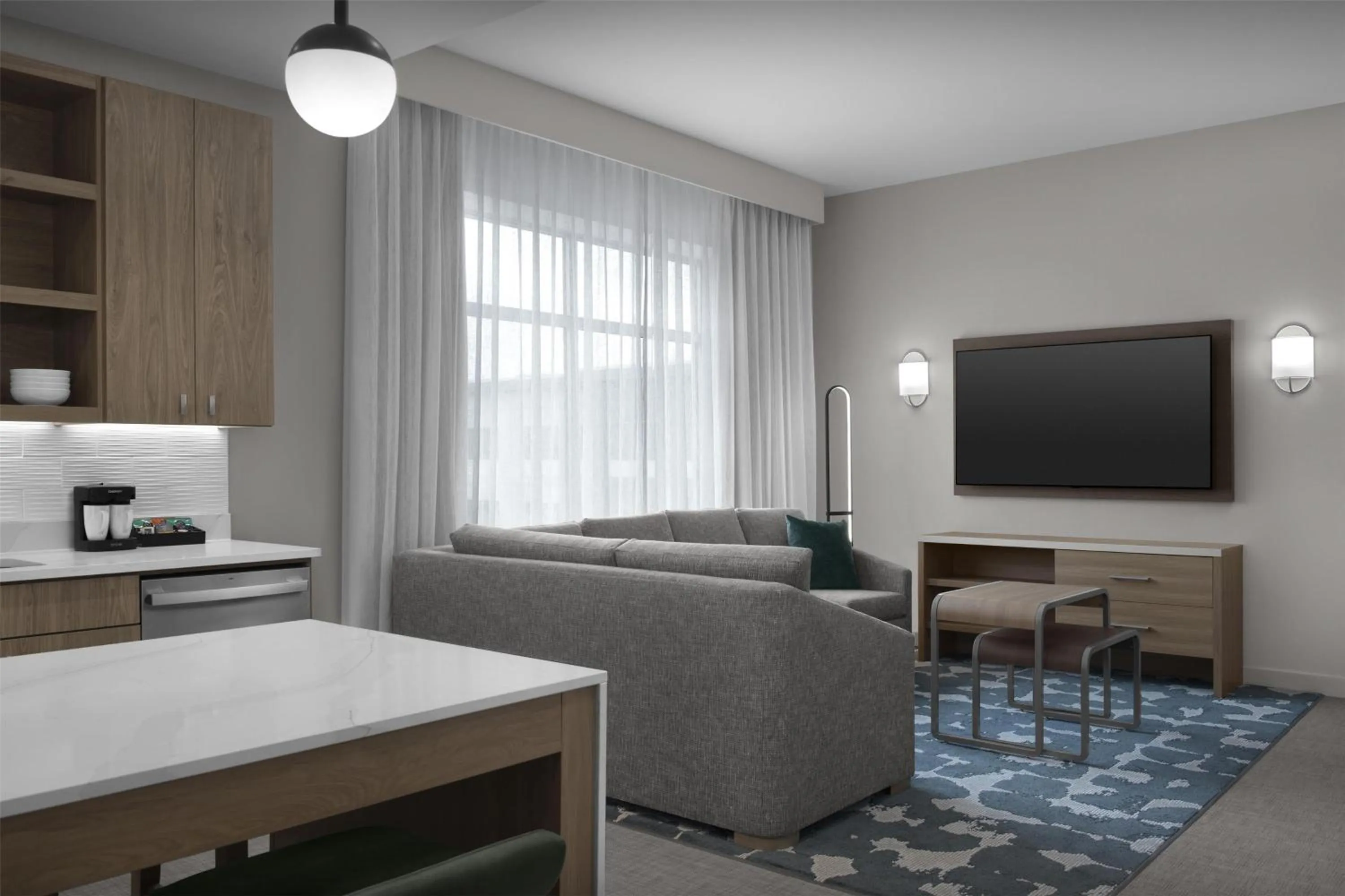 Living room in Homewood Suites By Hilton Columbia Downtown