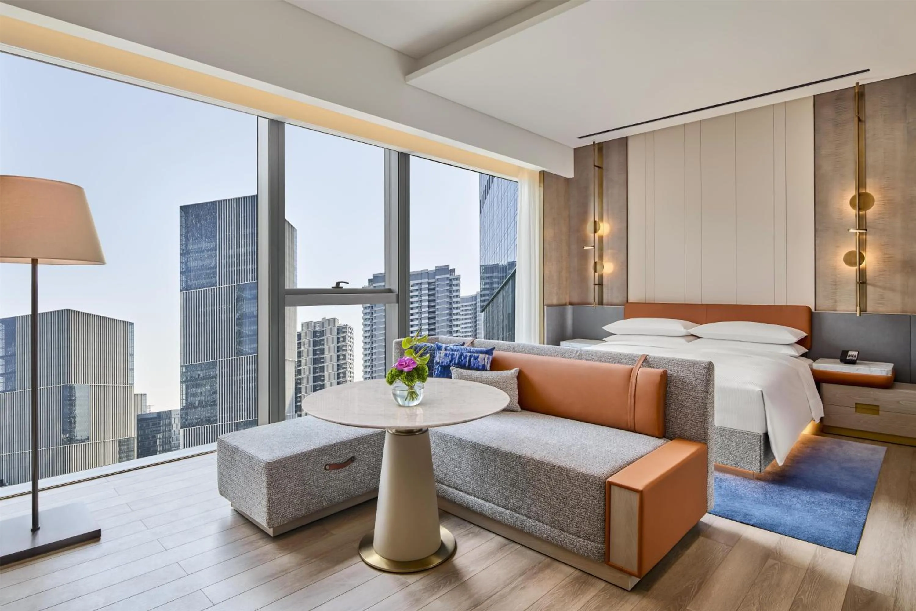 Bed in Hilton Shanghai Zhangjiang Science City