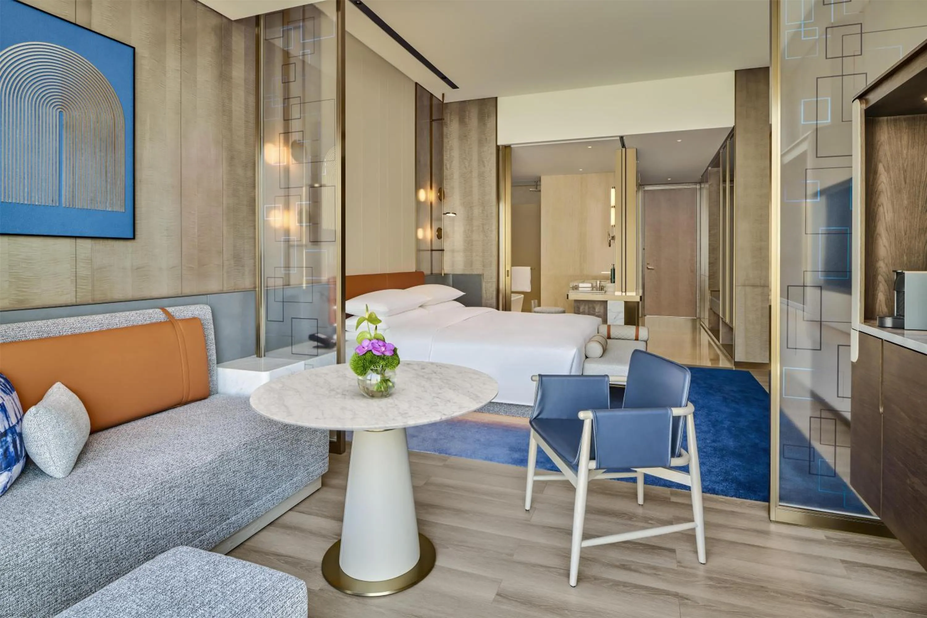 Living room in Hilton Shanghai Zhangjiang Science City