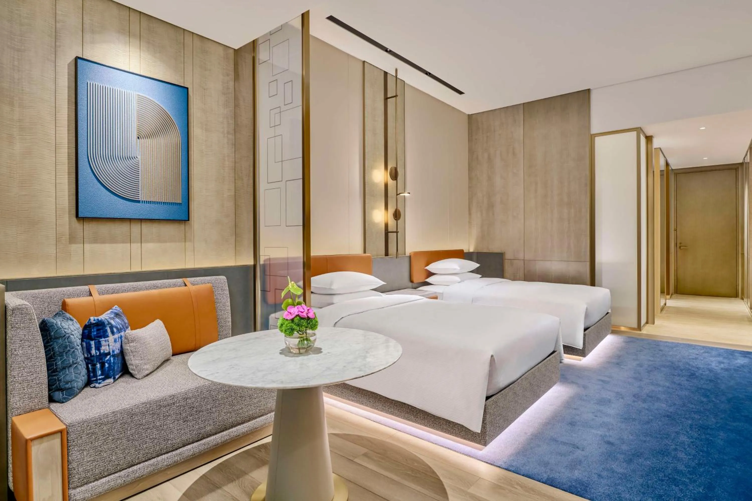 Photo of the whole room, Bed in Hilton Shanghai Zhangjiang Science City